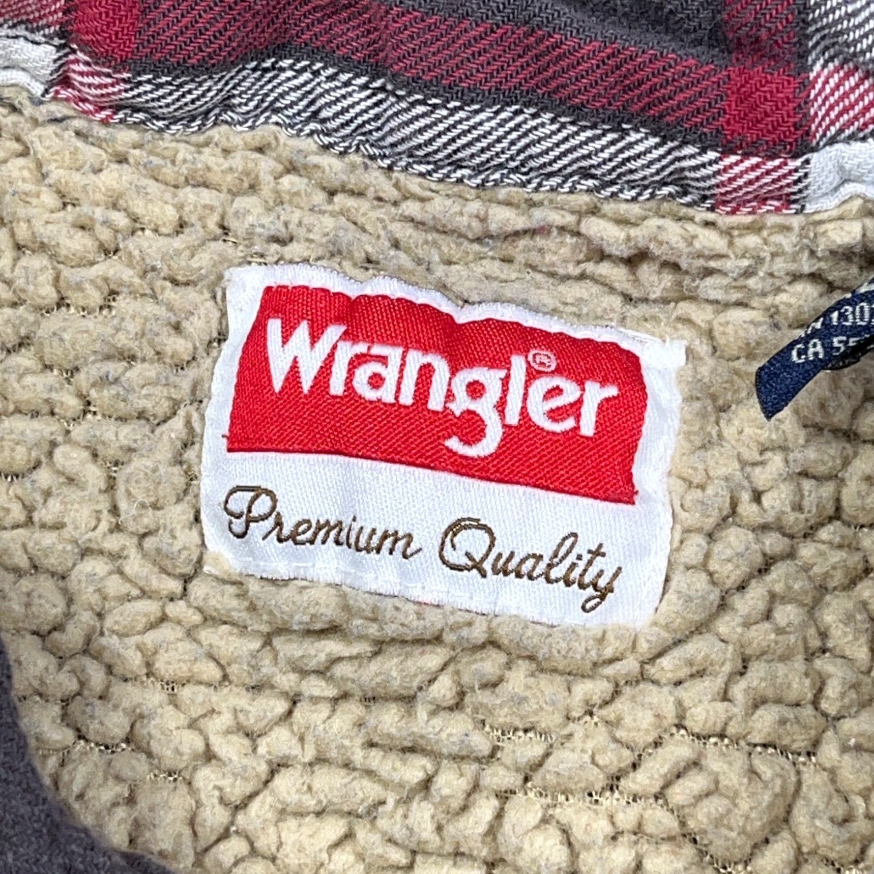 Wrangler Wrangler Jacket Shacket XL Gray Plaid Flannel Lined Cotton Polyester Pocket Casual Workwear Mens Size US XL / EU 56 / 4 - 3 Thumbnail