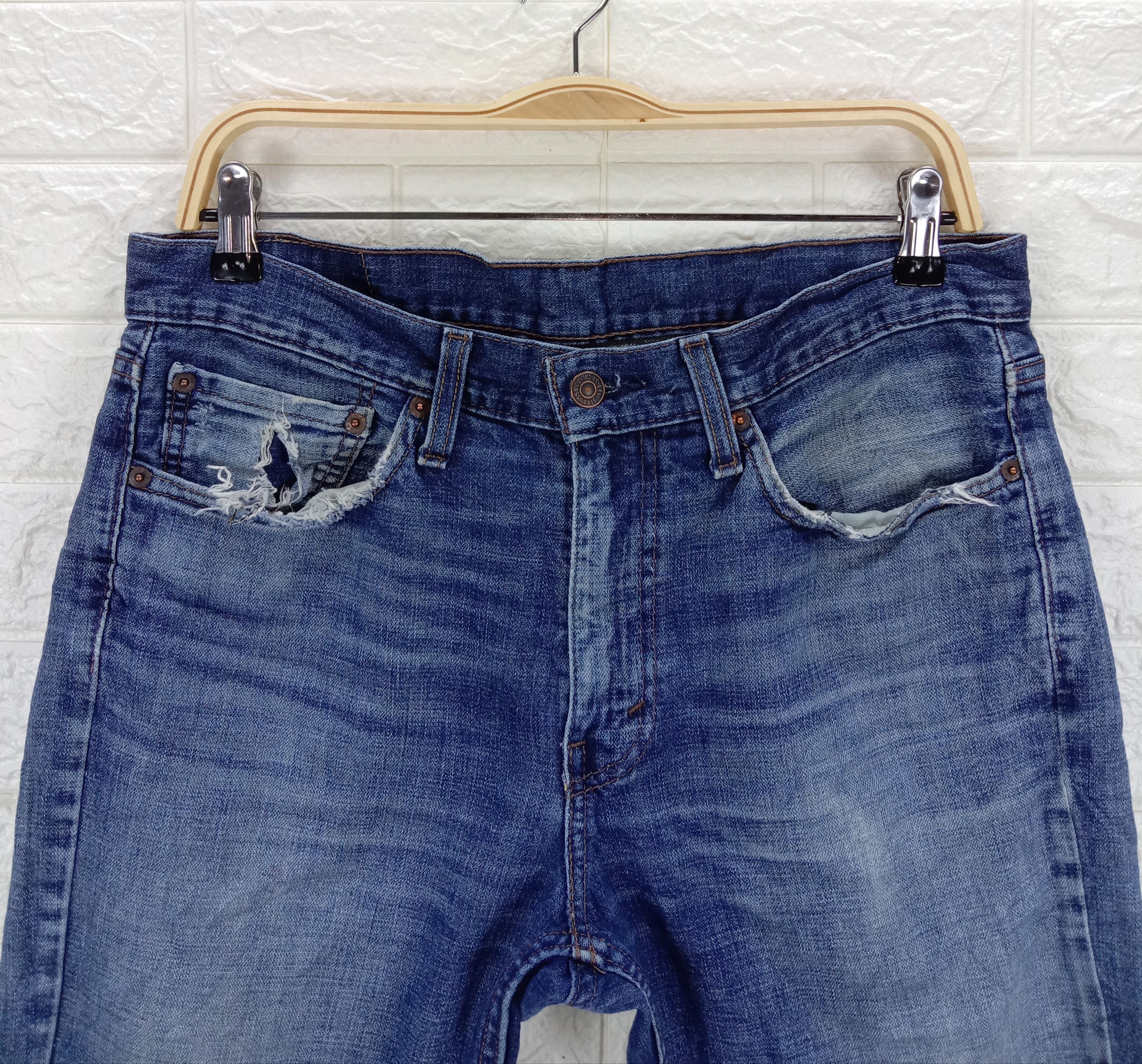 Levi's Vintage Levi's 514 Jeans Distressed Denim Size US 31 - 2 Thumbnail