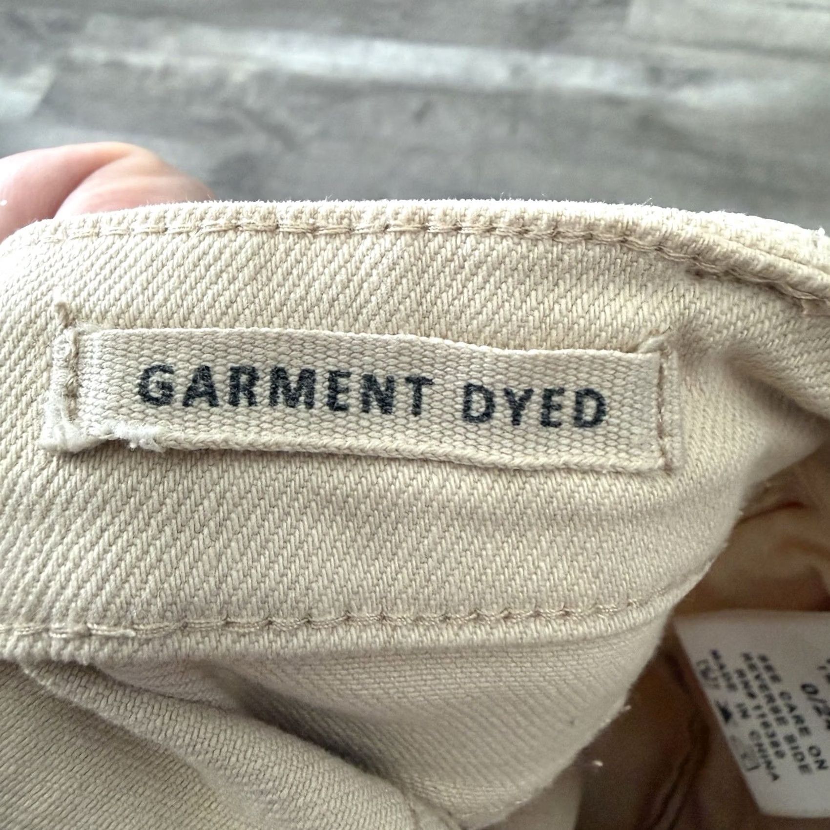 Vintage Judy Blue Jeans Womens 0/24 High Rise Wide Raw Hem Crop Denim Herb Garment Dyed Size 25" / US 0 / IT 36 - 6 Thumbnail