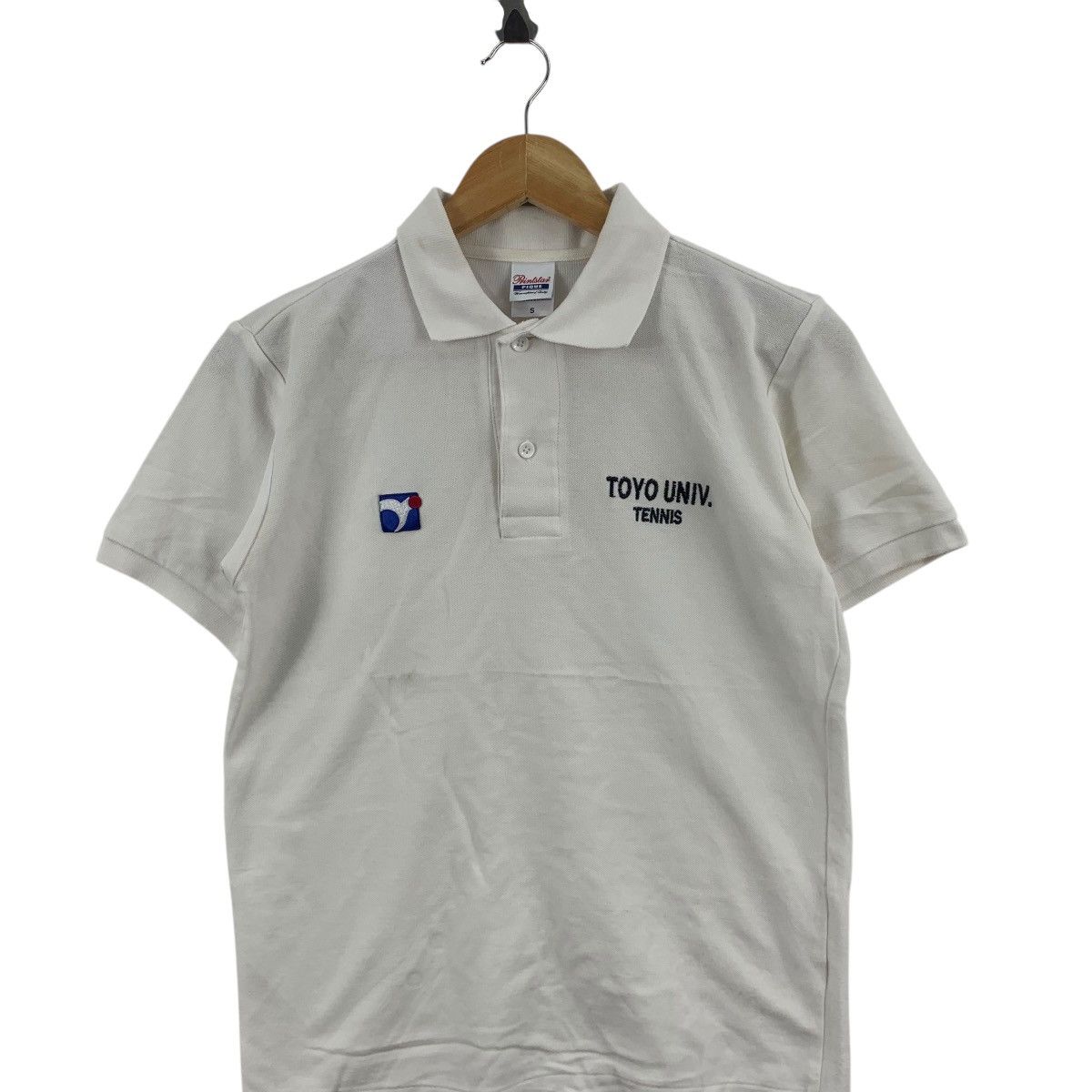 Other TOYO UNIVERSITY TENNIS CLUB Embossed Logo Polo Tee Shirt Top Size S / US 4 / IT 40 - 4 Thumbnail