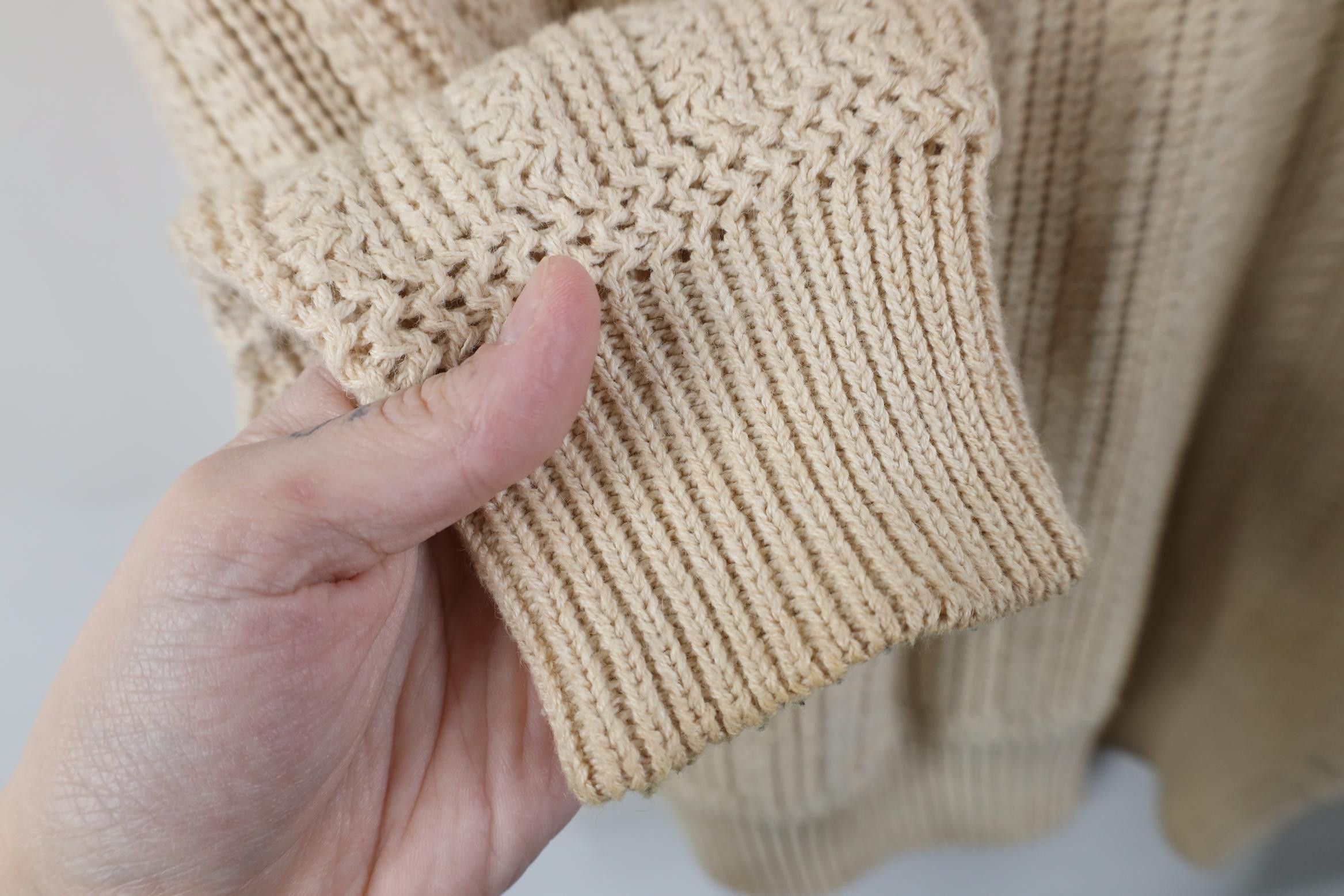 Vintage Vintage 90s Streetwear Chunky Ribbed Knit Crewneck Sweater Size US M / EU 48-50 / 2 - 8 Thumbnail