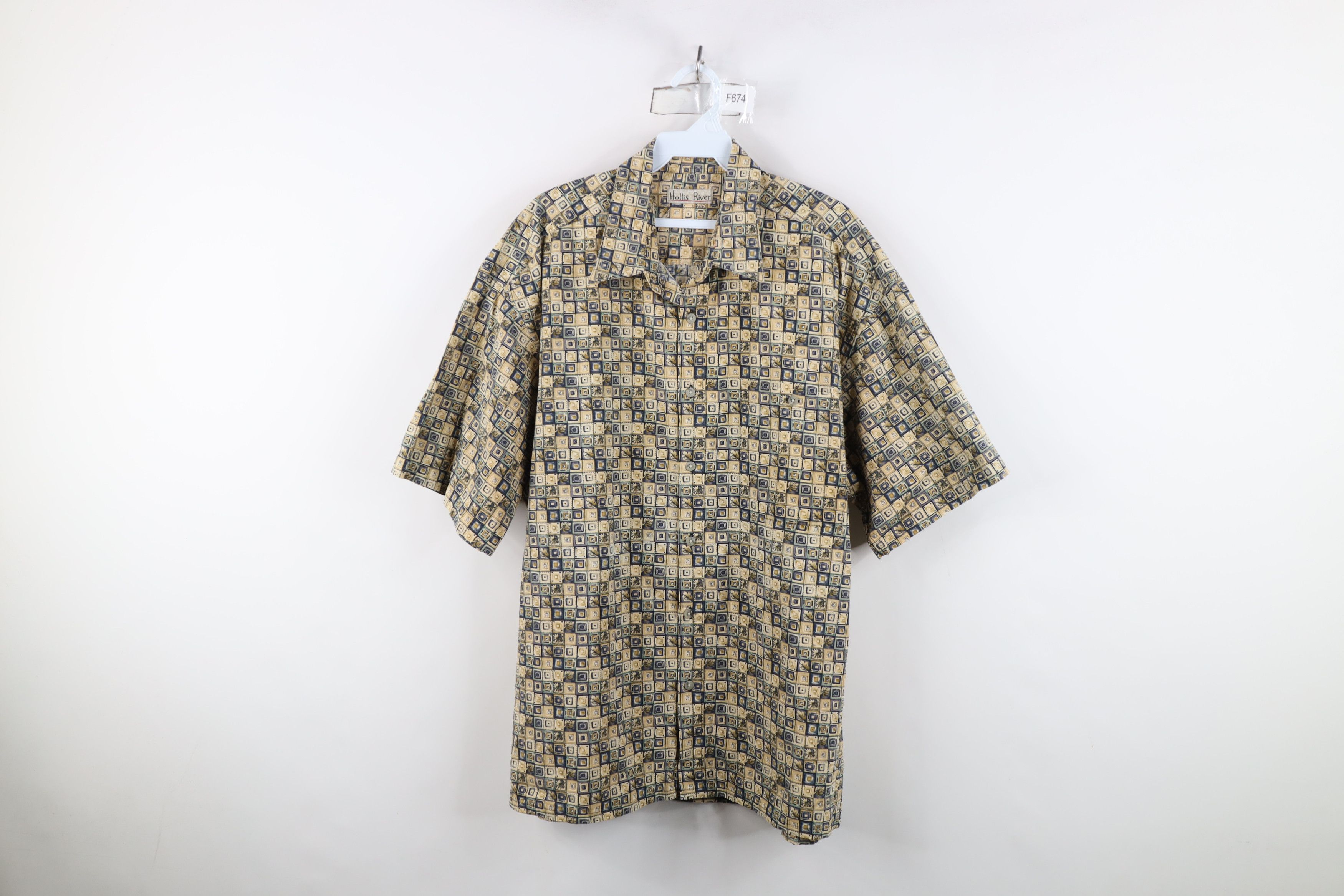 Vintage Vintage 90s Streetwear Checkered Short Sleeve Button Shirt Size US XL / EU 56 / 4 - 1 Thumbnail