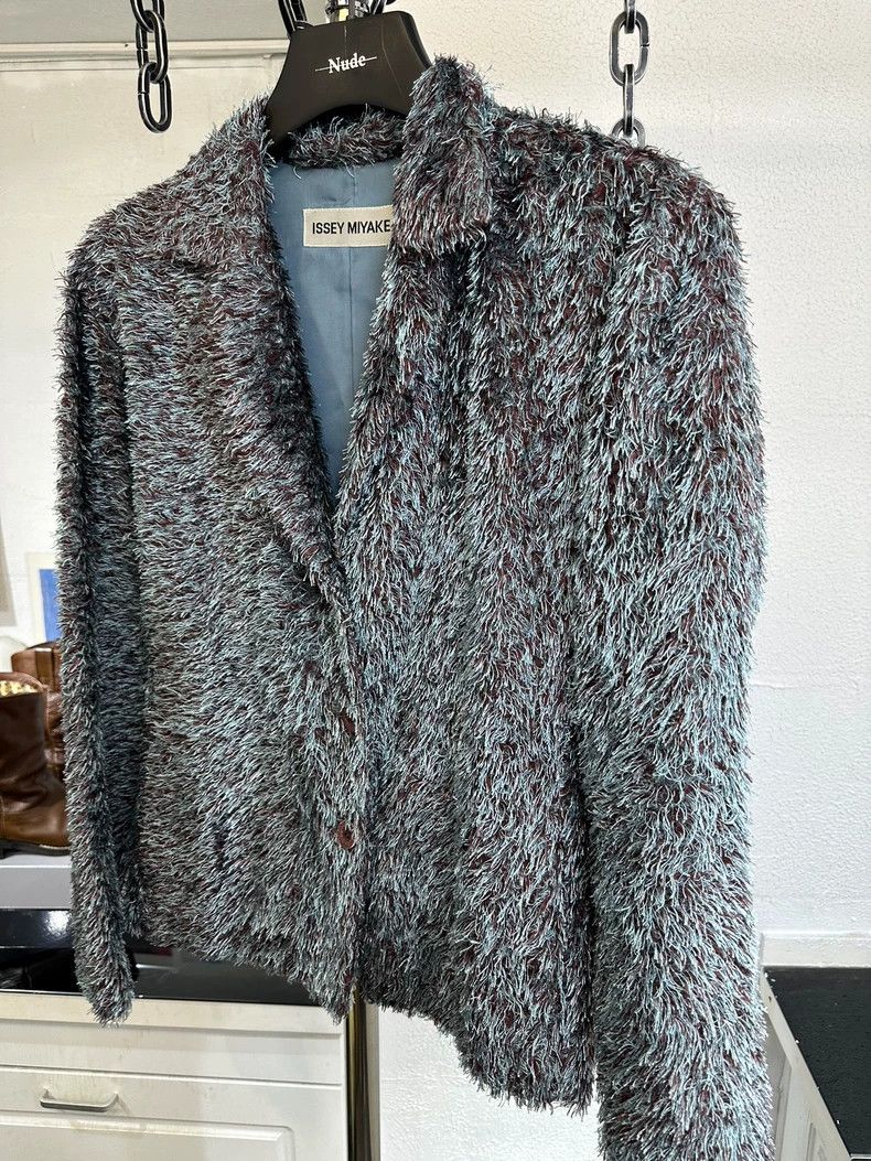 Issey Miyake Issey miyake Psychedelic plush suit jacket 2502-Nextarrow Size US M / EU 48-50 / 2 - 2 Thumbnail