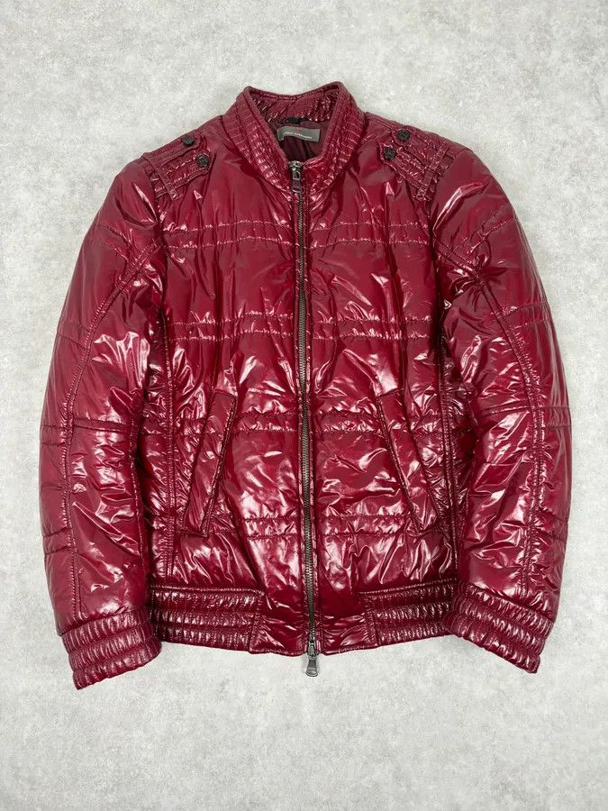 Daniele Alessandrini Daniele Alessandrini Bordeaux Nylon Quilted Jacket Size US S / EU 44-46 / 1 - 1 Thumbnail