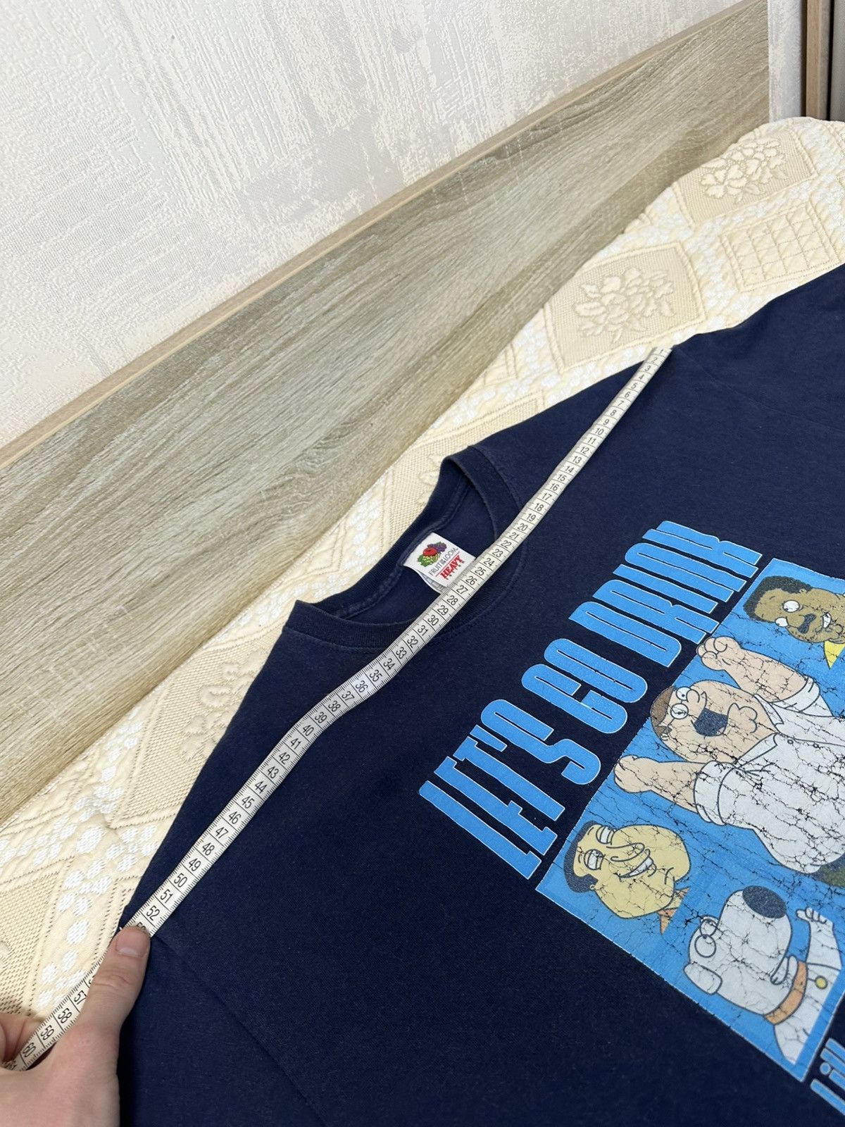 Cartoon Network 🔥 00s Vintage Family Guy 2006 Let's Go Drink Shirt Simpsons Size US XL / EU 56 / 4 - 10 Thumbnail
