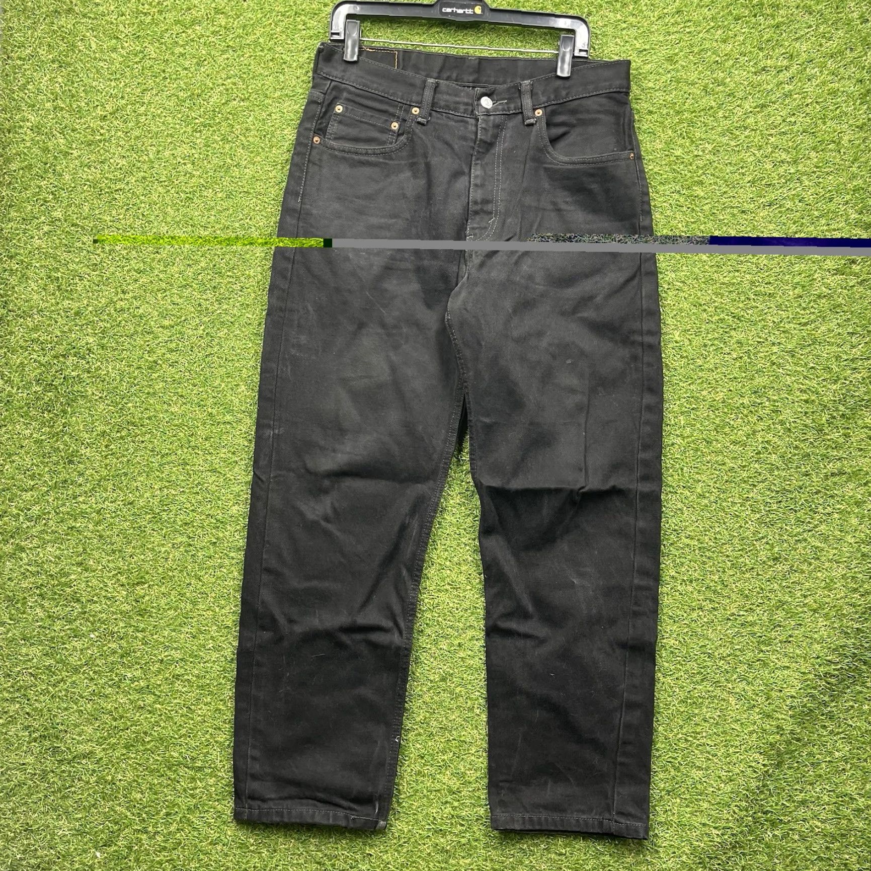 Levi's Levi's 550 Jeans Mens 33x30 Black Relaxed Fit Denim Size US 33 - 2 Thumbnail