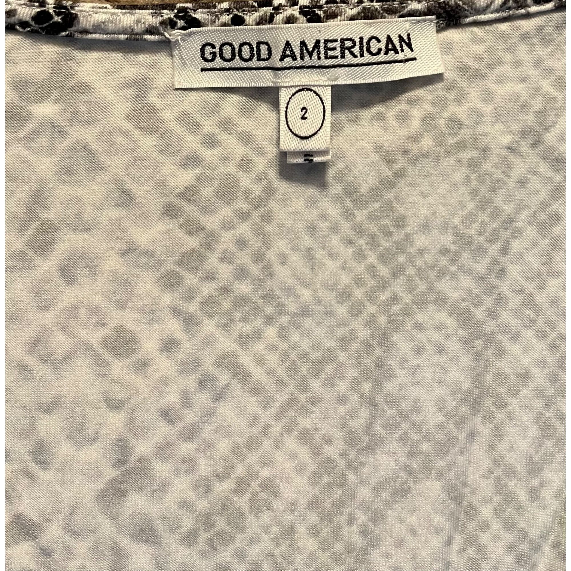 Good American NWT Good American M (2) 8 Runaround Wrap Dress Snake Skin Py Size M / US 6-8 / IT 42-44 - 5 Thumbnail