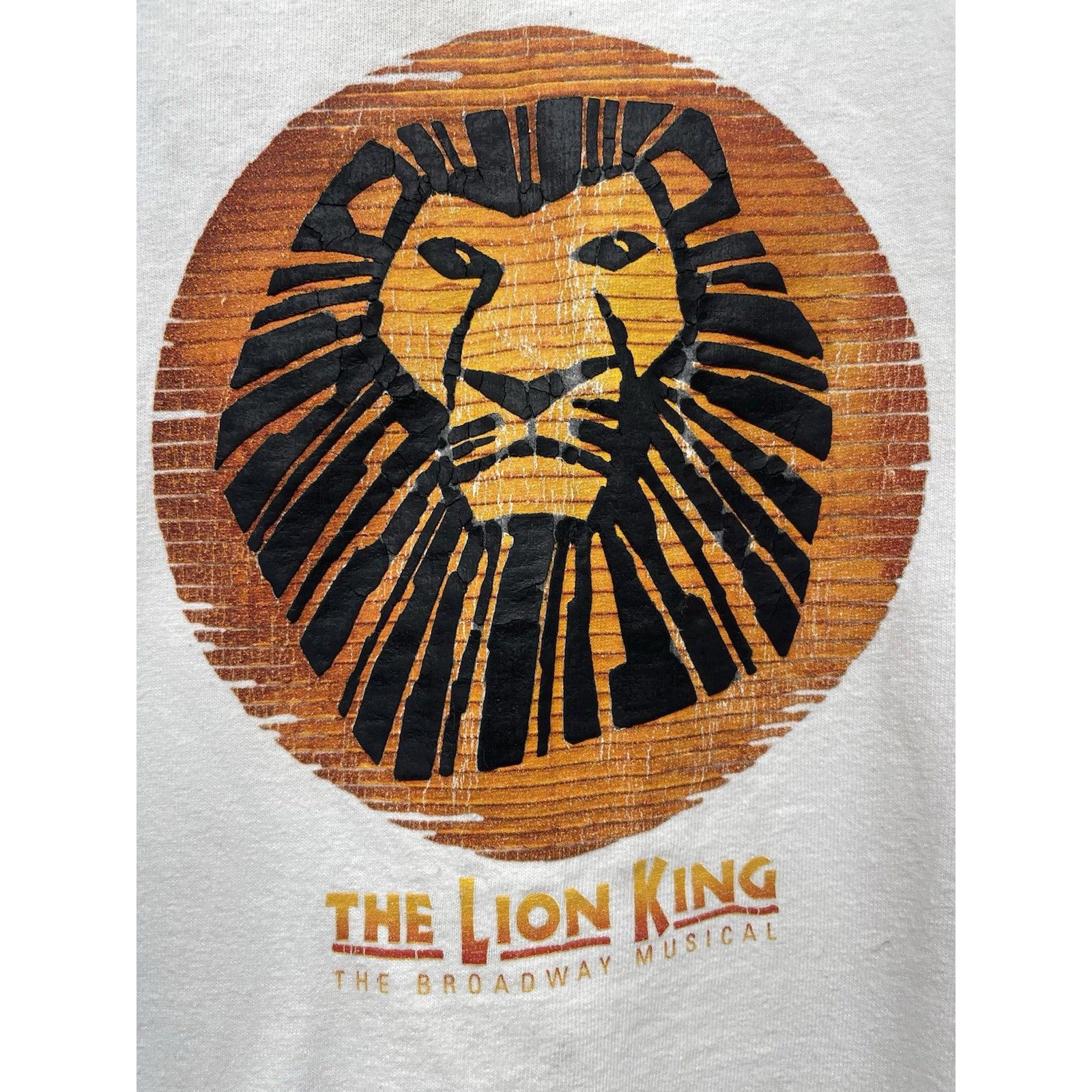 Hanes VTG Lion King Broadway Musical Shirt Medium Disney White Sho Size US M / EU 48-50 / 2 - 3 Thumbnail