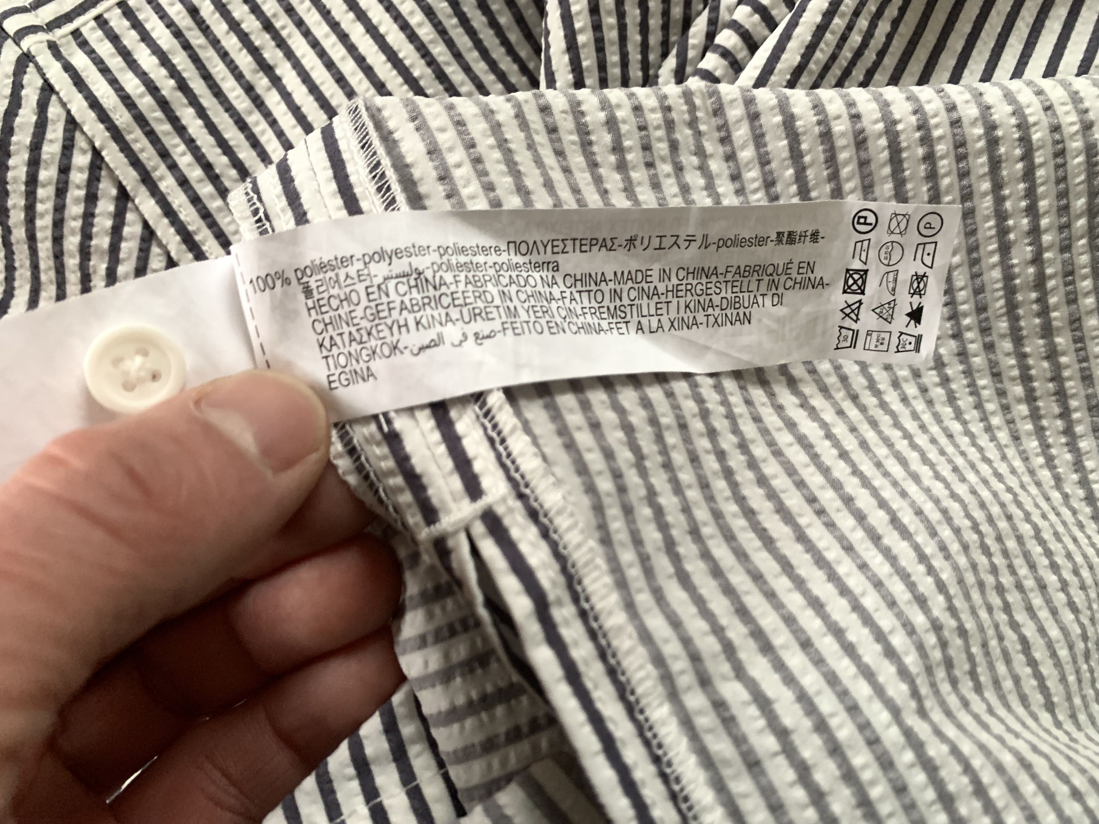 Zara Zara Short Sleeve Seersucker Stripe Shirt Size US M / EU 48-50 / 2 - 7 Thumbnail