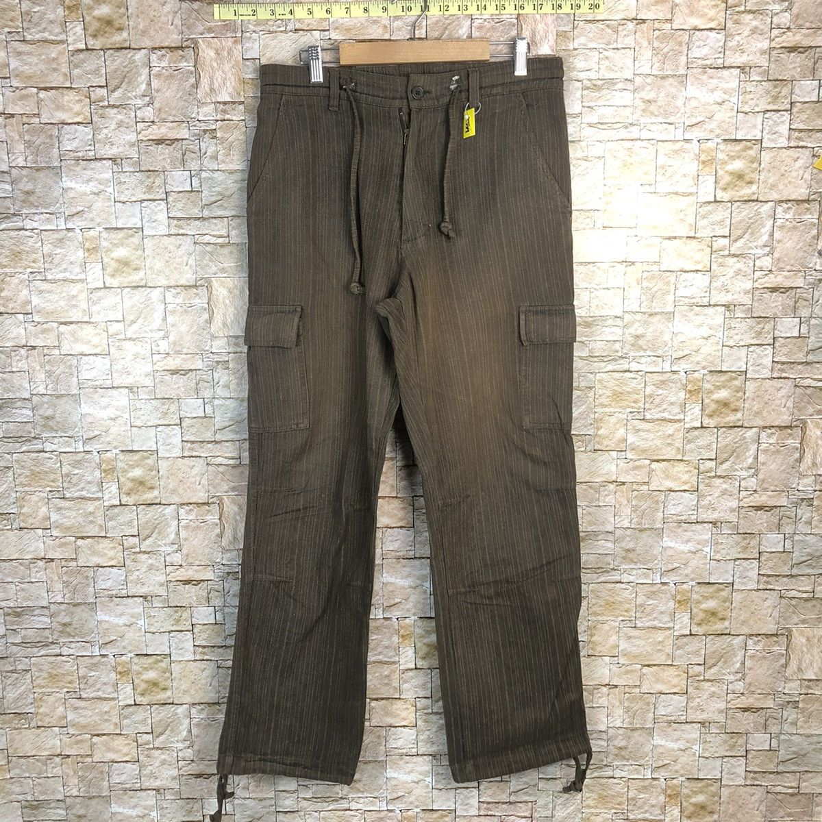 Japanese Brand DL Virgin Vagage Brown Cargo Multipocket Pants #A339 Size US 32 / EU 48 - 1 Thumbnail