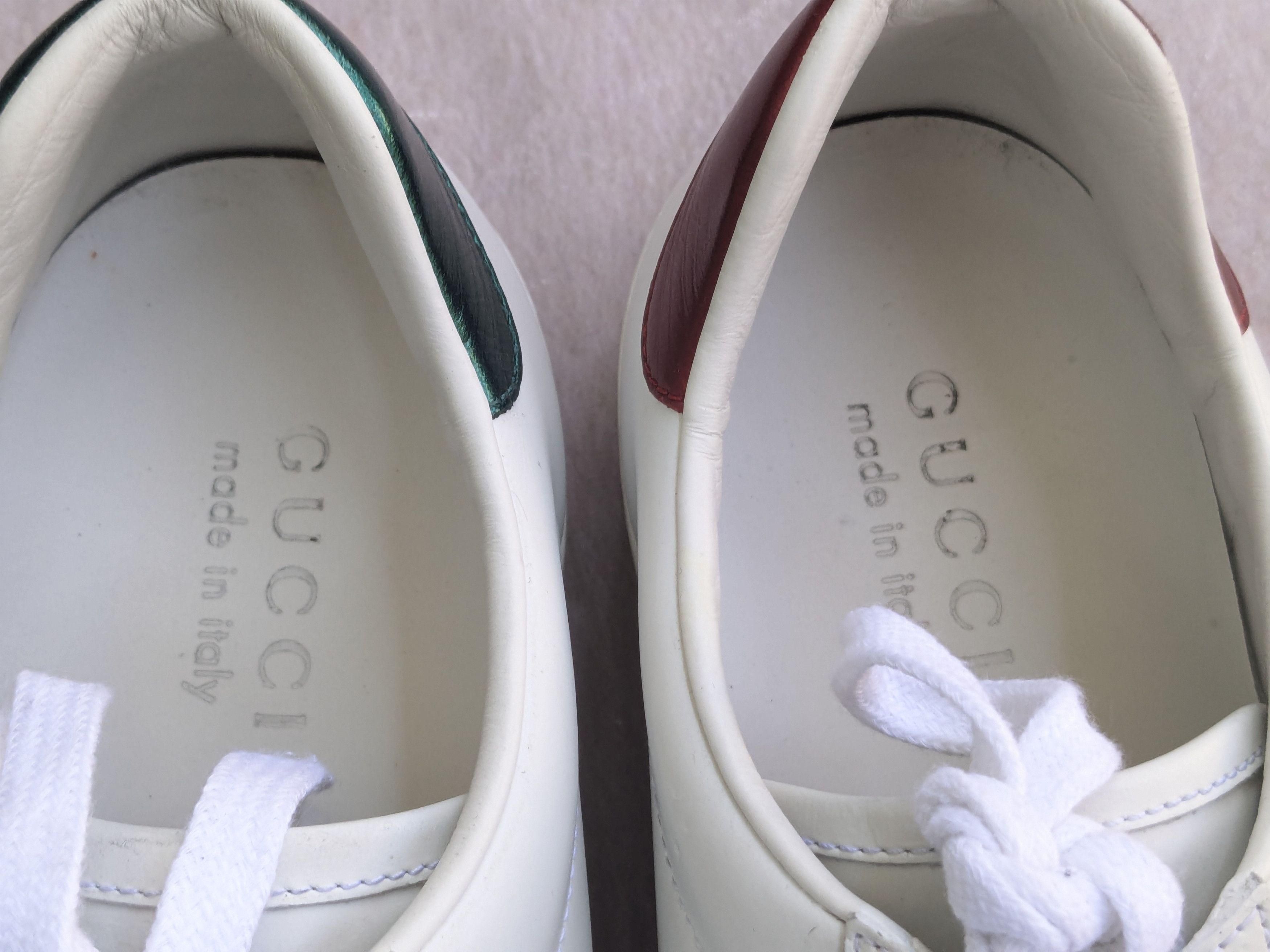 Gucci Gucci Ace Sneakers White Leather GG 7.5 Low Tops Size US 7.5 / EU 40-41 - 5 Thumbnail