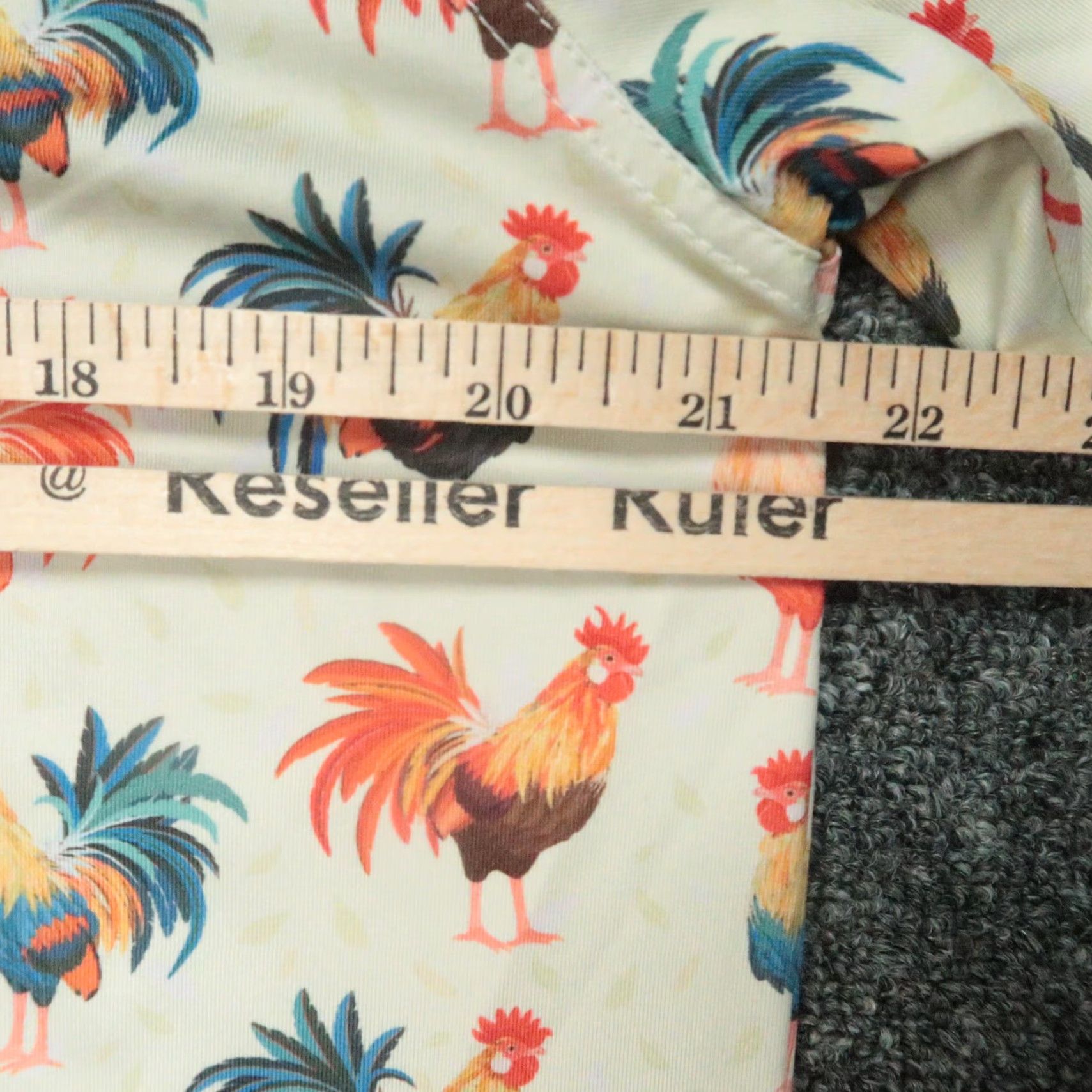 Vintage Waggle Polo Shirt Mens L White Cream Cocky Rooster Performance Short Sleeve Golf Polo Size US L / EU 52-54 / 3 - 6 Thumbnail