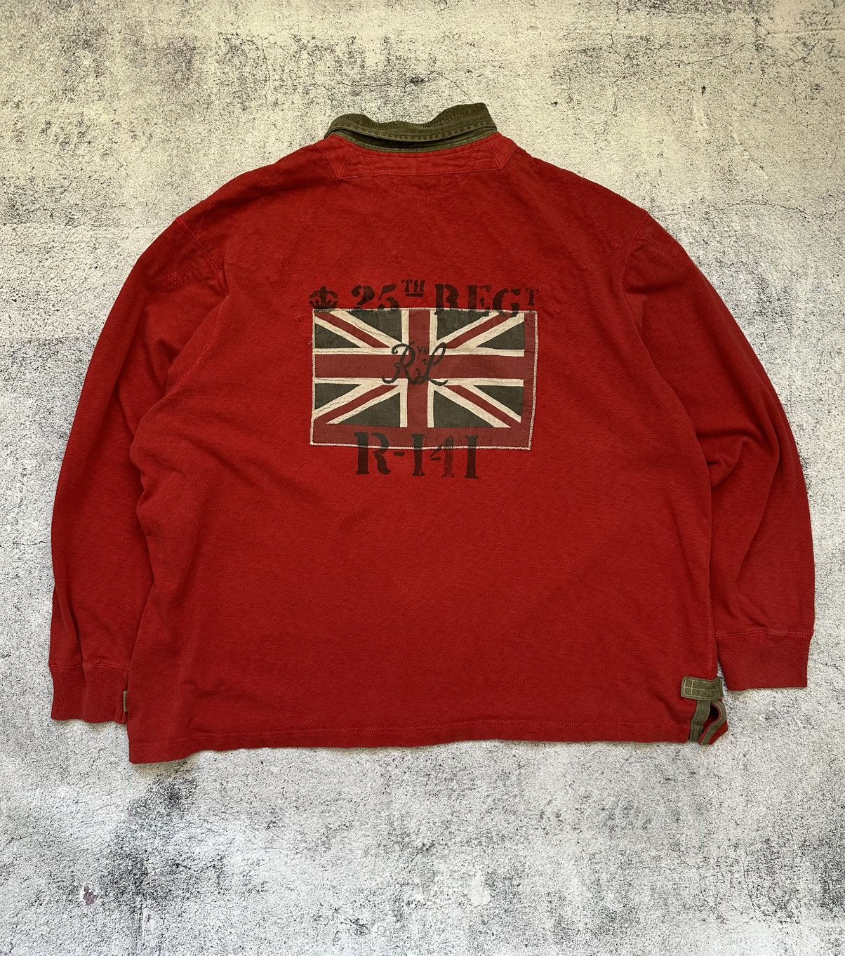 Polo Ralph Lauren Great Britain Polo Ralph Lauren Long Sleeve Flag Y2K Size US XXL / EU 58 / 5 - 2 Thumbnail