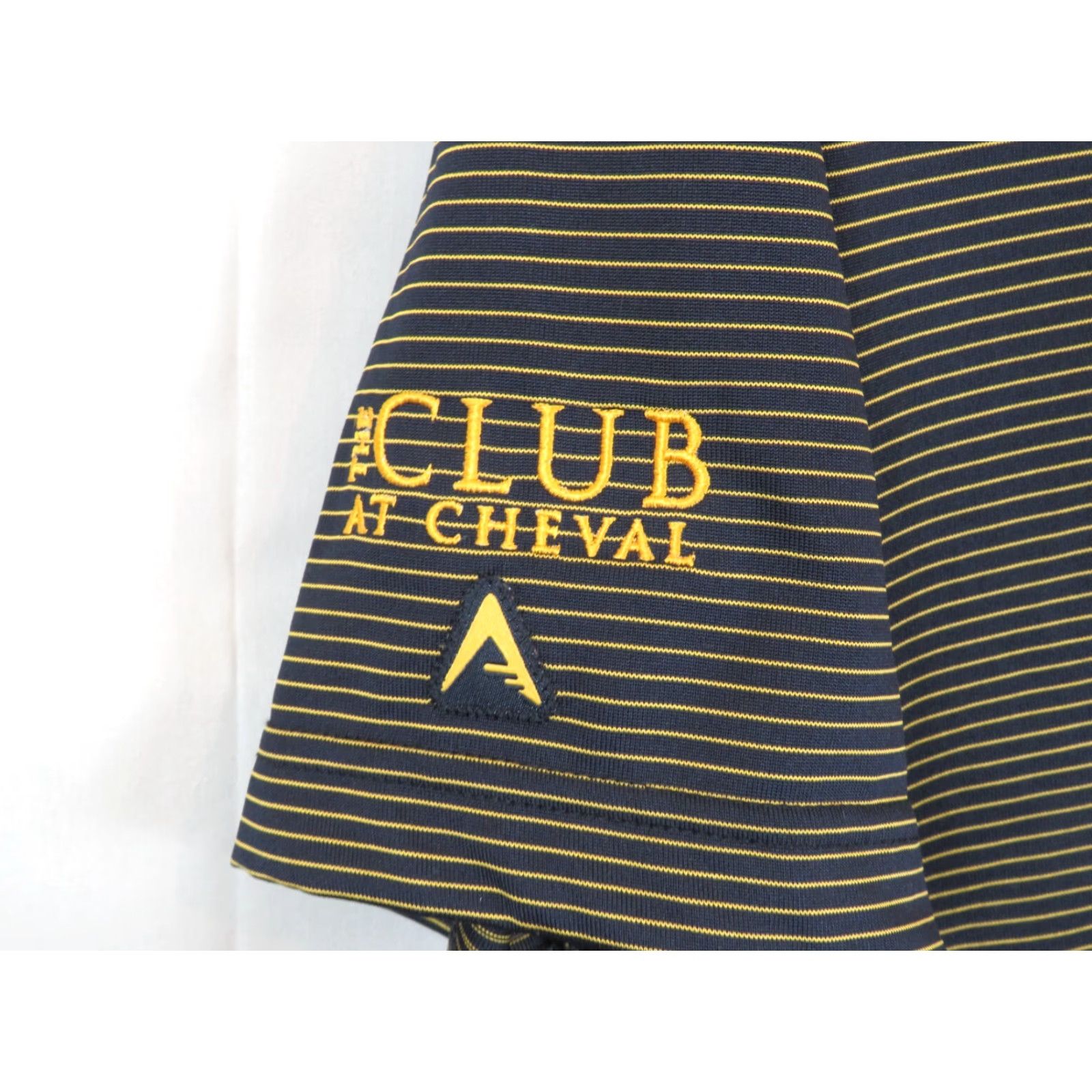 Vintage Antigua Golf Shirt Polo Short Sleeve Striped Orange S NWT Embroidered Microfiber 100% Polyester Men’s Regular Fit Golf Club Car Country Club Size US S / EU 44-46 / 1 - 4 Thumbnail