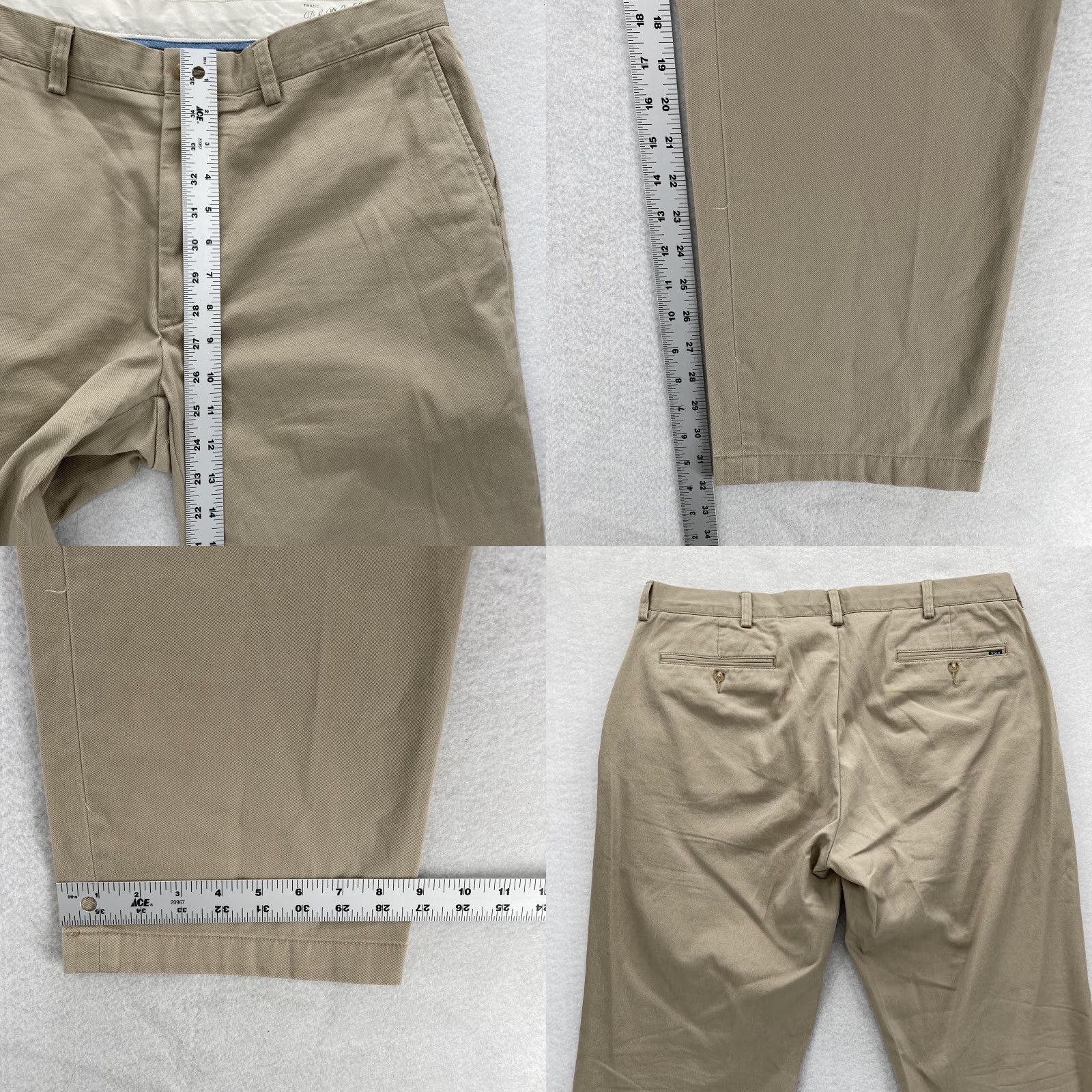 Polo Ralph Lauren Polo Ralph Lauren Pants Mens 38x32 Khaki Classic Chino Flat Front Preppy Casual Size US M / EU 48-50 / 2 - 8 Thumbnail