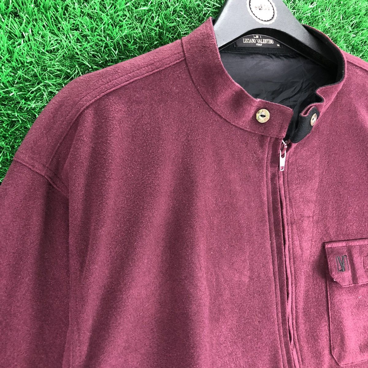 Japanese Brand Vintage 90's Luciano Valentino Italy Zipper Jacket Size US M / EU 48-50 / 2 - 2 Thumbnail