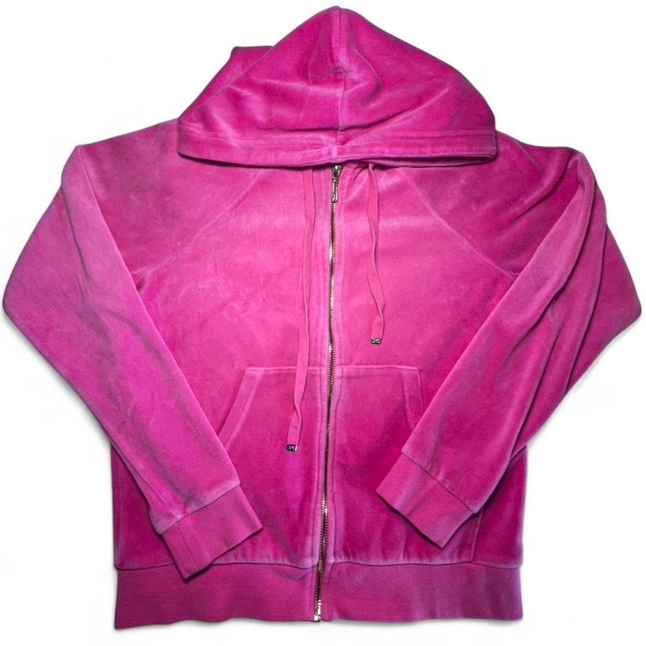 Juicy Couture Juicy Couture Pink Velour Zip-up Jacket Size XS / US 0-2 / IT 36-38 - 1 Thumbnail