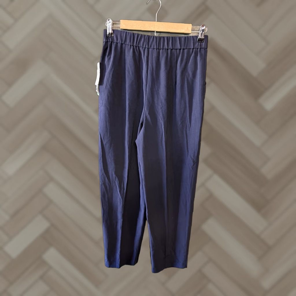 Vintage VINTAGE Briggs Womens Blue Straight Leg Pull On Pants Size 8 Petite NWT Size 30" / US 8 / IT 44 - 1 Thumbnail