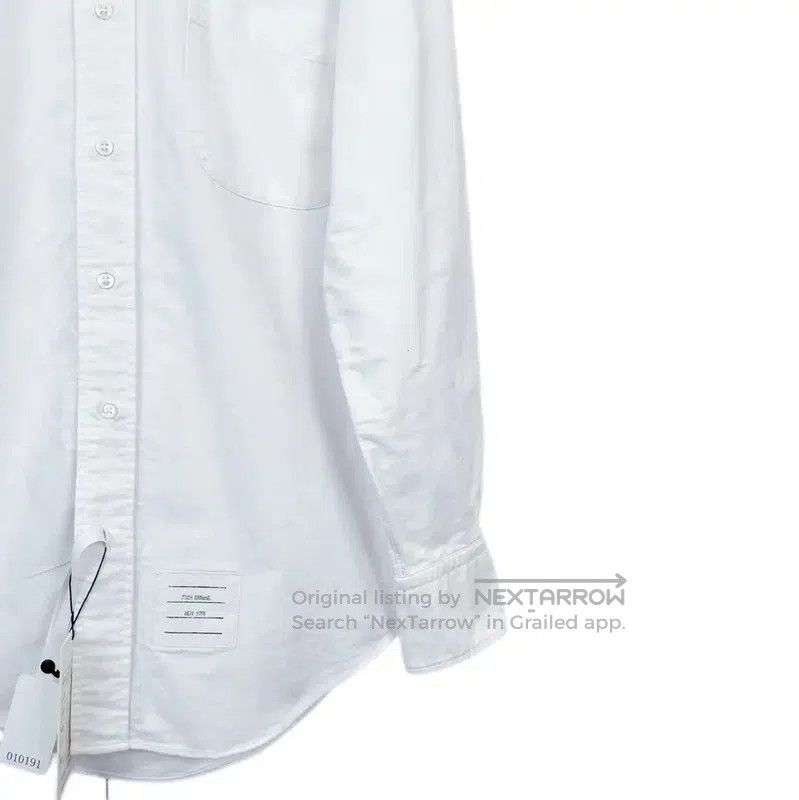 Thom Browne Thom Browne White Cotton Long Sleeve Shirt . Size XS / US 0-2 / IT 36-38 - 4 Thumbnail