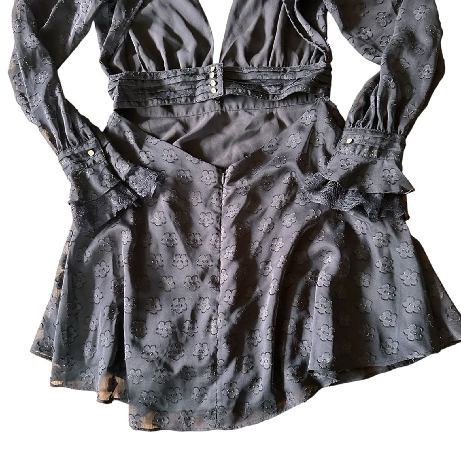 For Love & Lemons For Love & Lemons Modern Love Dress – Black Daisy – Size M Size M / US 6-8 / IT 42-44 - 12 Thumbnail