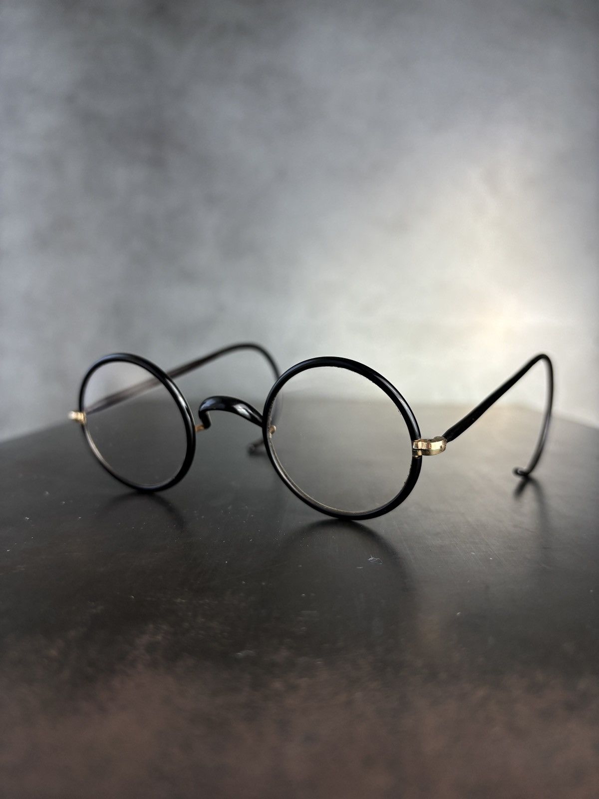 Bausch & Lomb Antique Eyeglasses 1900s B&L Round Windsor Frames Spectacles Size ONE SIZE - 1 Thumbnail
