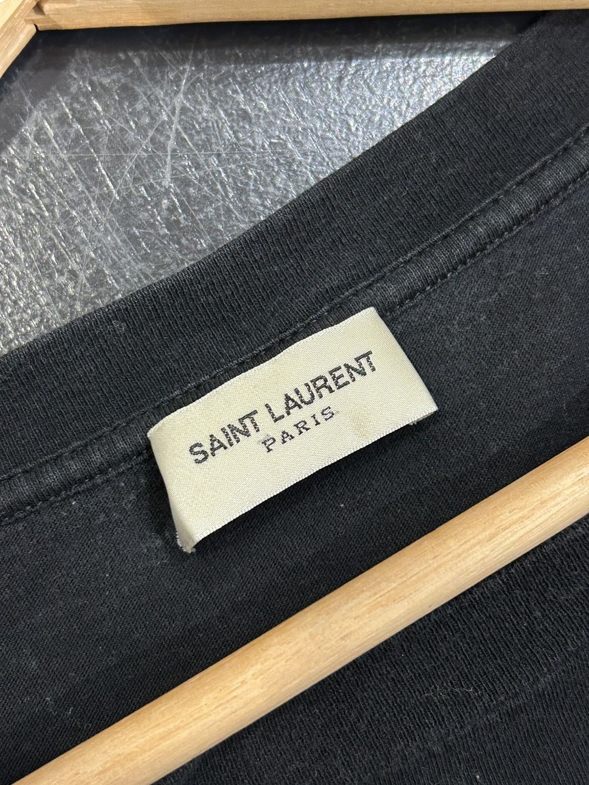Yves Saint Laurent Saint Laurent Paris University Tee - Black Size US XL / EU 56 / 4 - 3 Thumbnail