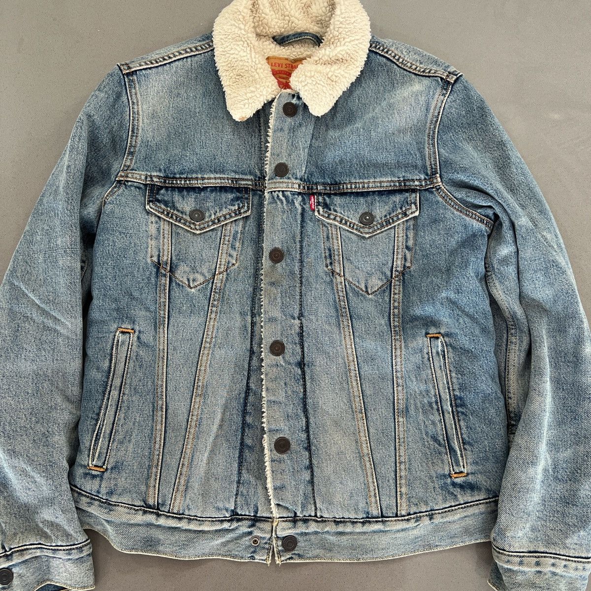 Levi's Levi's Sherpa Denim Jacket Size US S / EU 44-46 / 1 - 1 Thumbnail