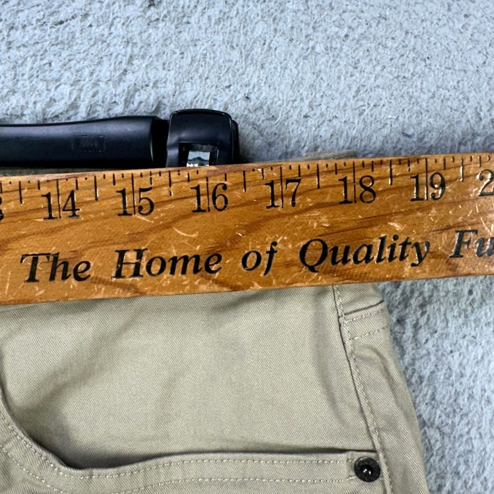 Chaps Chaps Khaki Pants Mens 36X30 Beige Straight Fit Flat Front 5 Pocket Stretch NEW Size US 36 / EU 52 - 5 Thumbnail