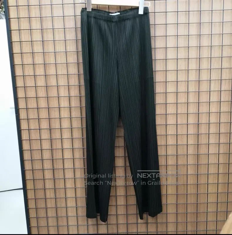 Other Issey Miyake SIZE:3 Dark Green Straight Pants Size 42" / US 20 - 1 Thumbnail