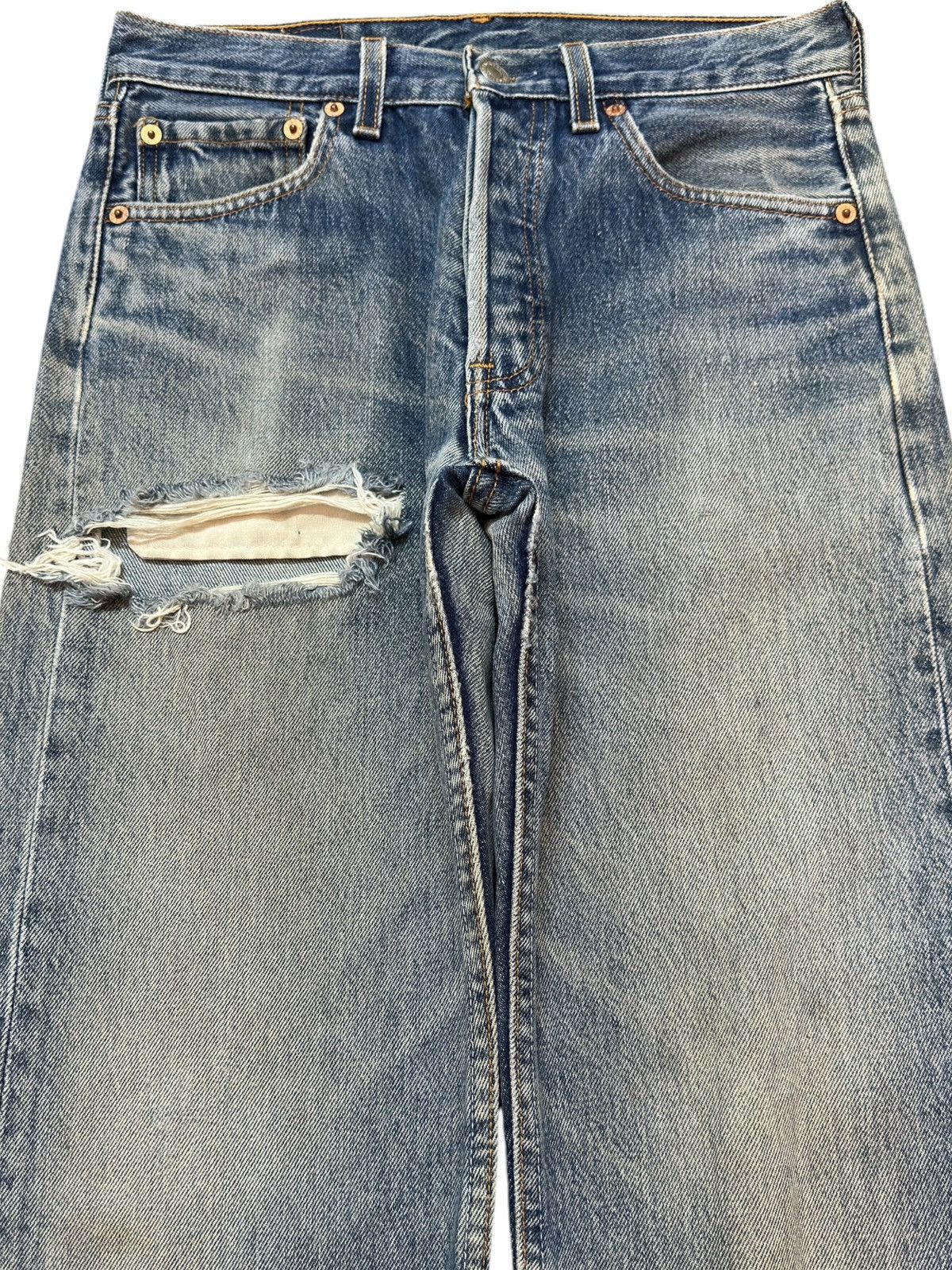 Levi's Vintage Clothing Vintage Levi’s 501 Faded Mudwash Grunge Distressed Denim Size US 28 / EU 44 - 2 Thumbnail