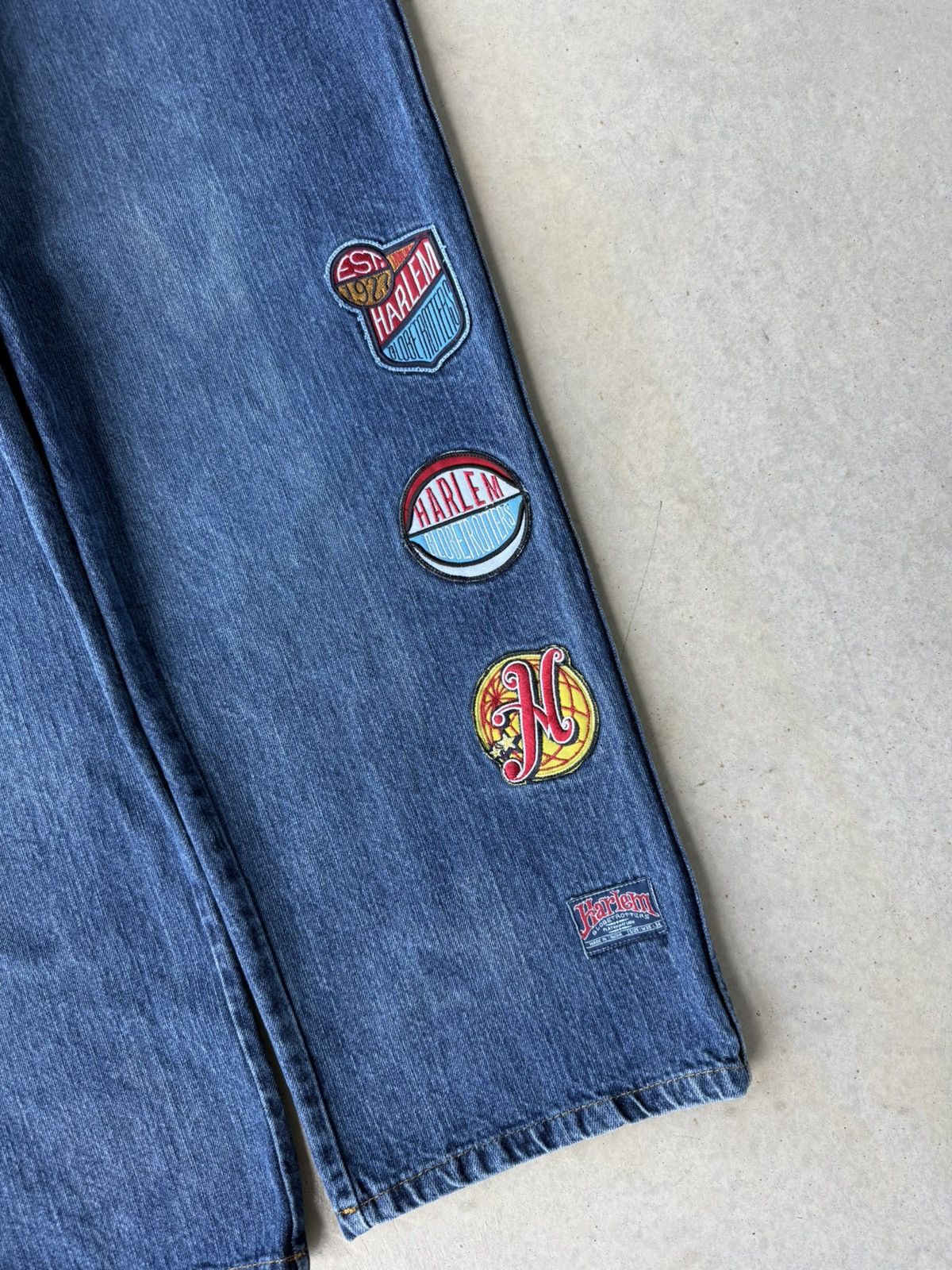 Fubu Vintage Y2K Fubu Halen Globetrotter Baggy Denim Jeans Size US 36 / EU 52 - 3 Thumbnail