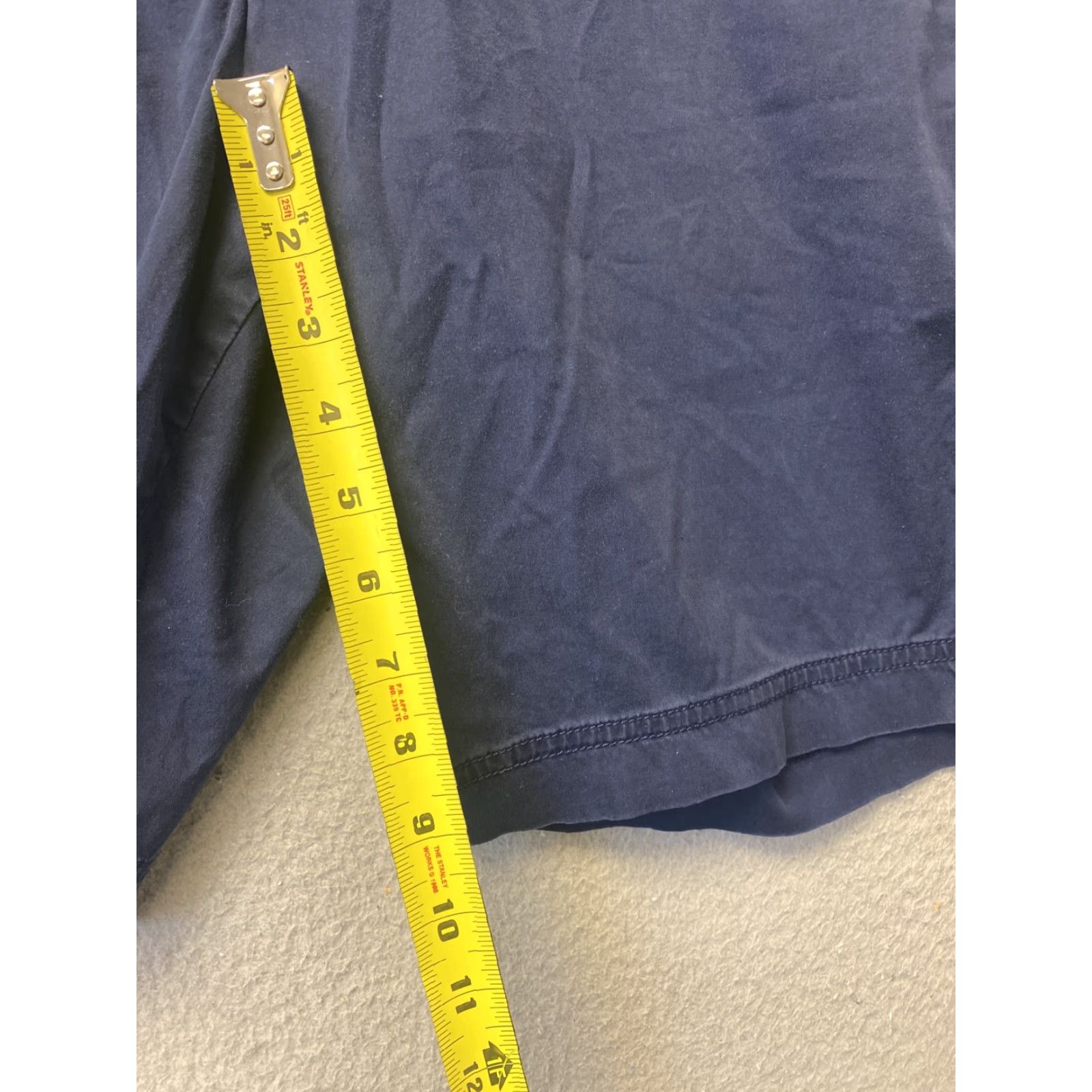 Hugo Boss HUGO BOSS Men's Chino Shorts 32R Blue Solid Regular Fit Size US 32 / EU 48 - 4 Thumbnail