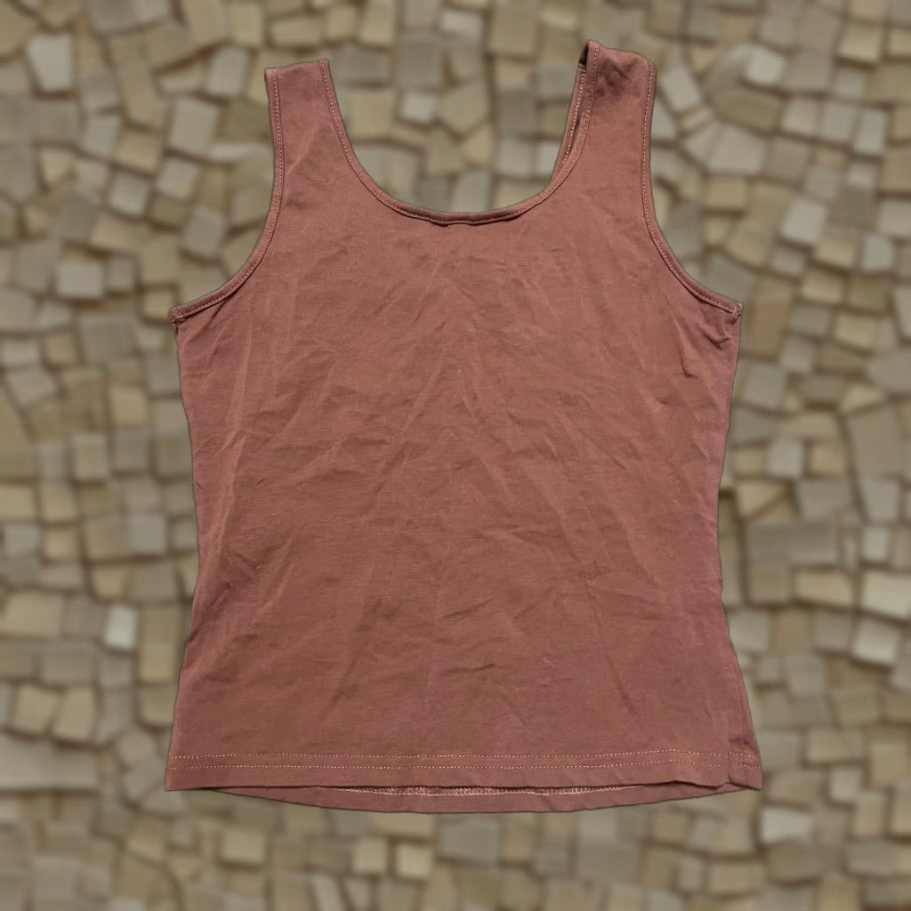 Shein SheIn Tank Top Women's M Brown Sleeveless Scoop Neck Casual Modern Cropped Tank Mens? Size M / US 6-8 / IT 42-44 - 1 Thumbnail