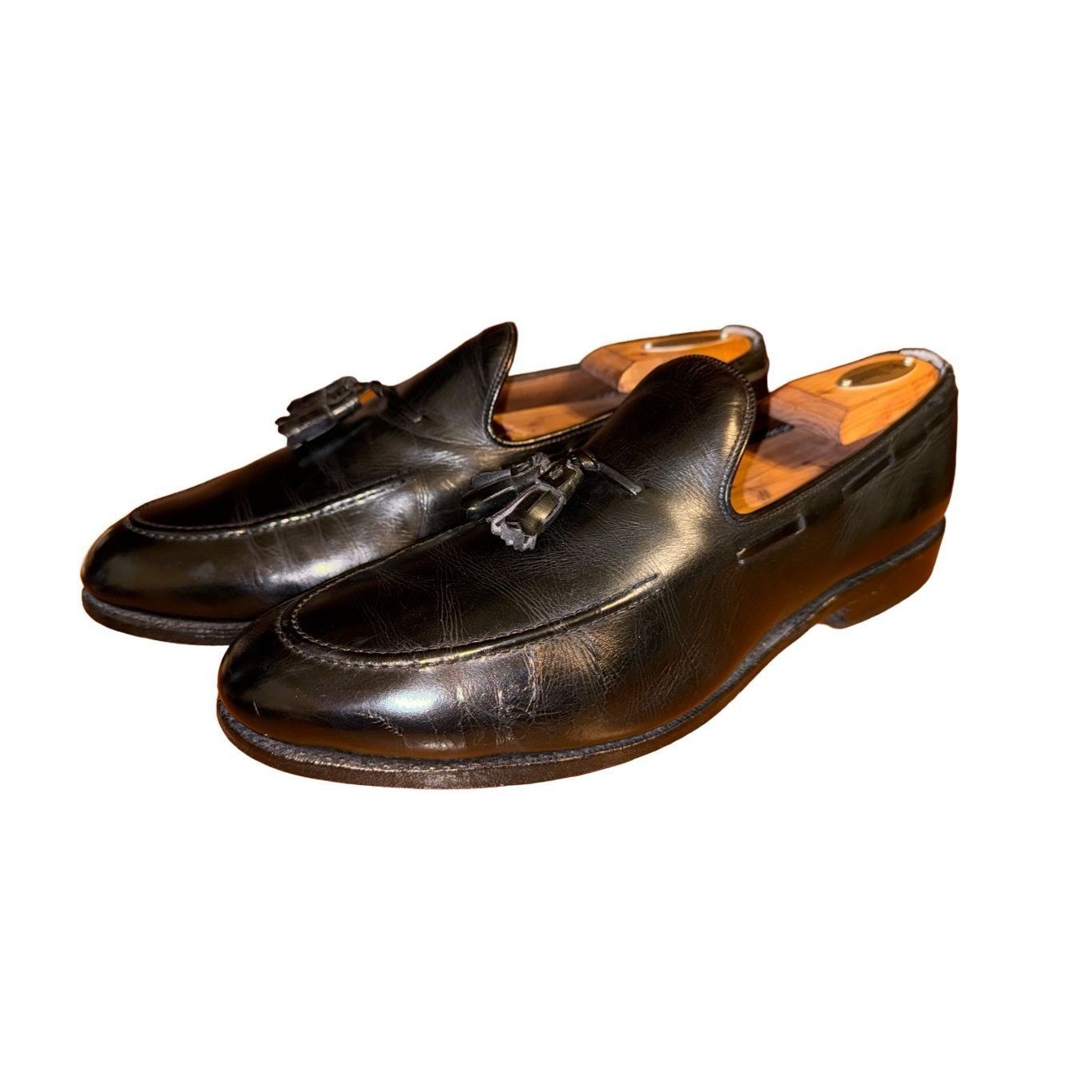 Allen Edmonds Black Allen Edmonds Saratoga Made in USA Tassel Loafers Size Size US 9.5 / EU 42-43 - 3 Thumbnail