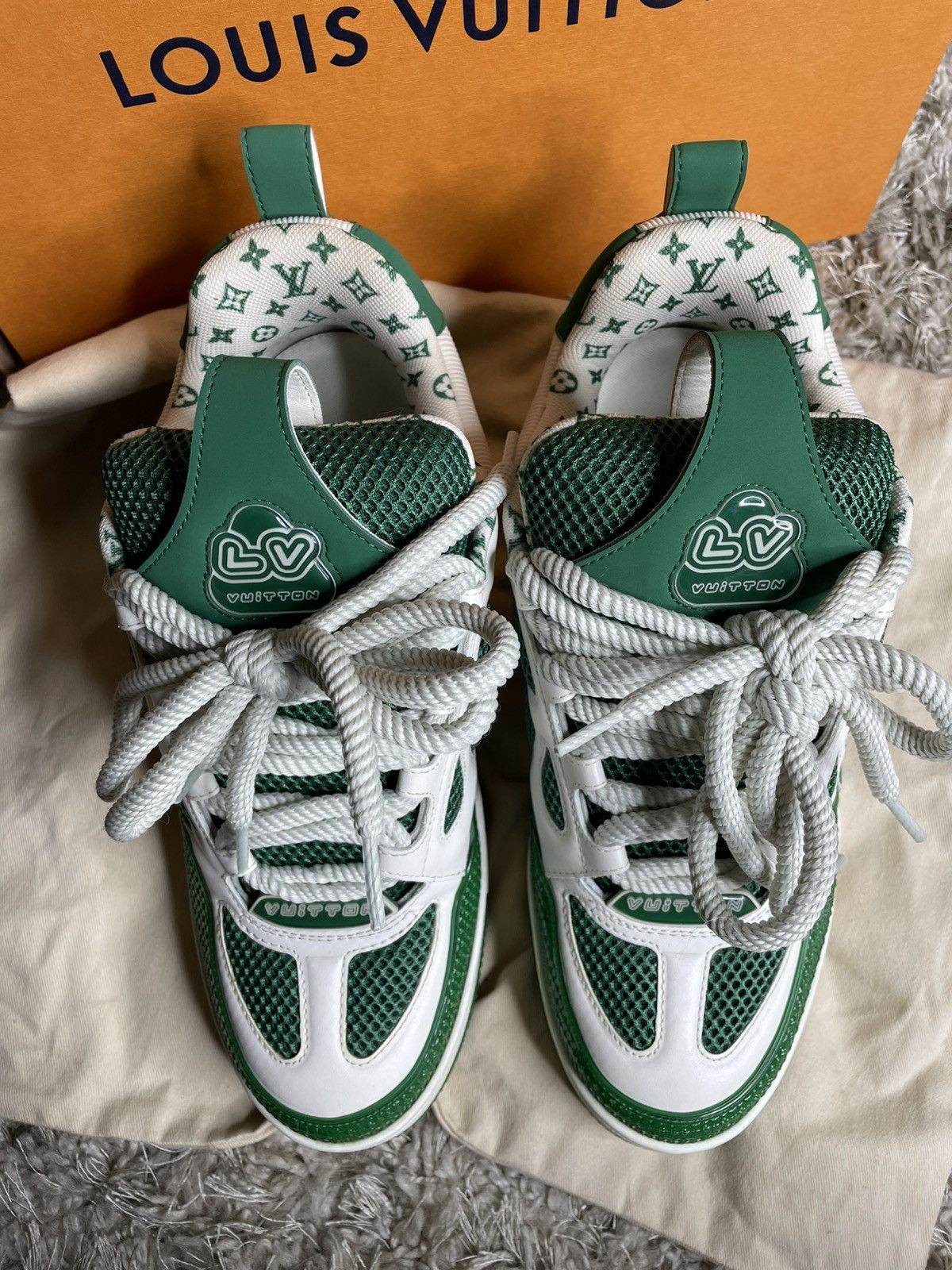 Louis Vuitton Louie Vuitton Skate Sneaker Green Size US 8.5 / EU 41-42 - 5 Thumbnail