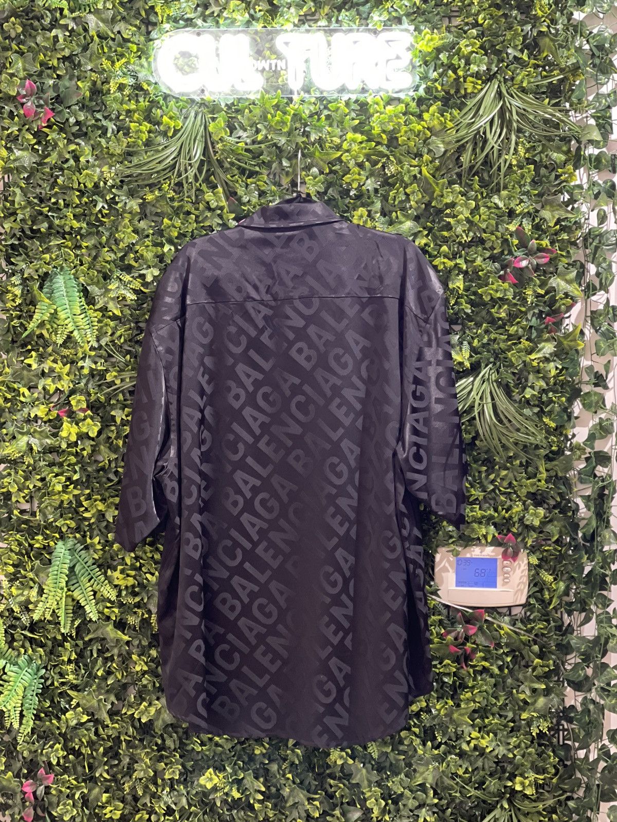 Balenciaga Balenciaga “Slant Monogram Print” Button-Down Shirt Size US XL / EU 56 / 4 - 16 Thumbnail