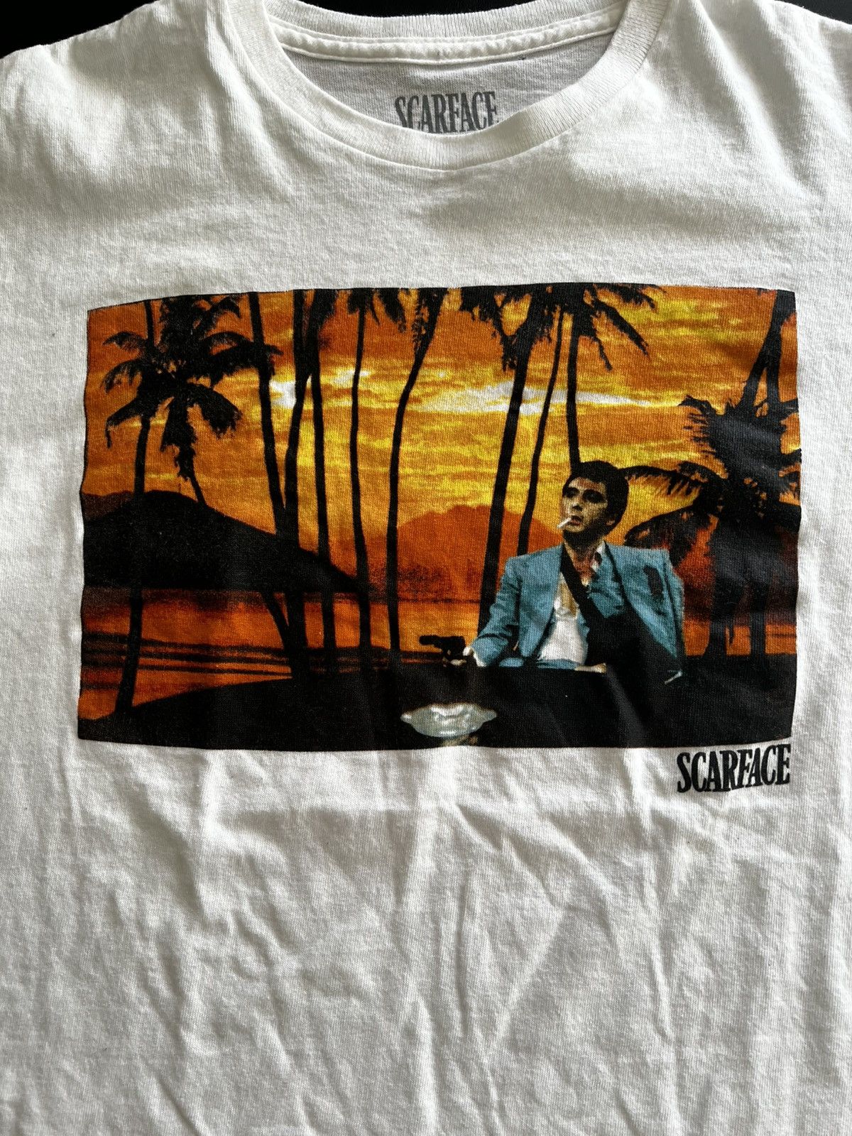 Vintage Vintage Scarface White T-Shirt Size US M / EU 48-50 / 2 - 4 Thumbnail