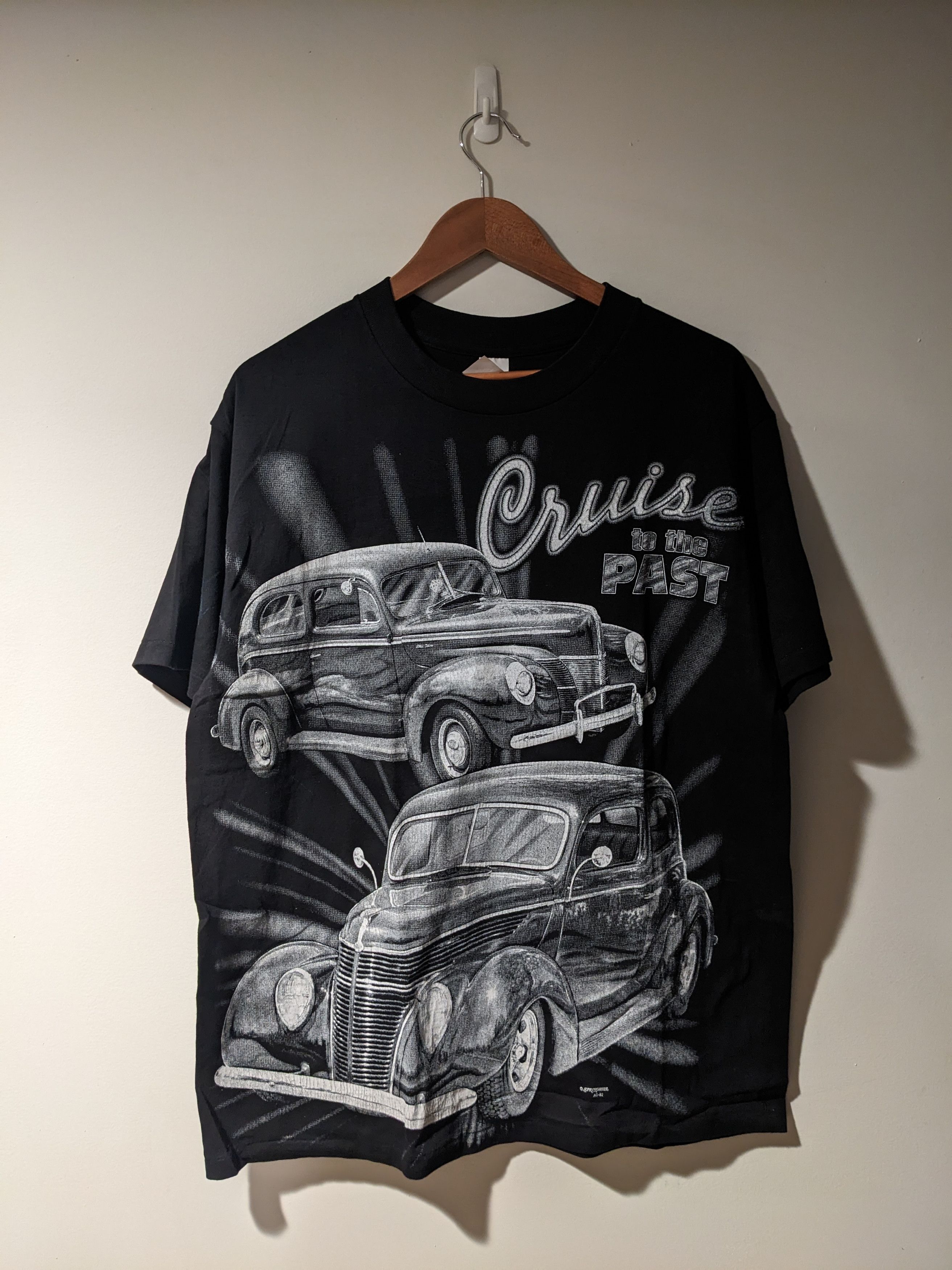 Chase Authentics × NASCAR × Vintage Vintage 90s Cruise to the Past Hot Rod Nascar Large T-Shirt Size US L / EU 52-54 / 3 - 1 Thumbnail