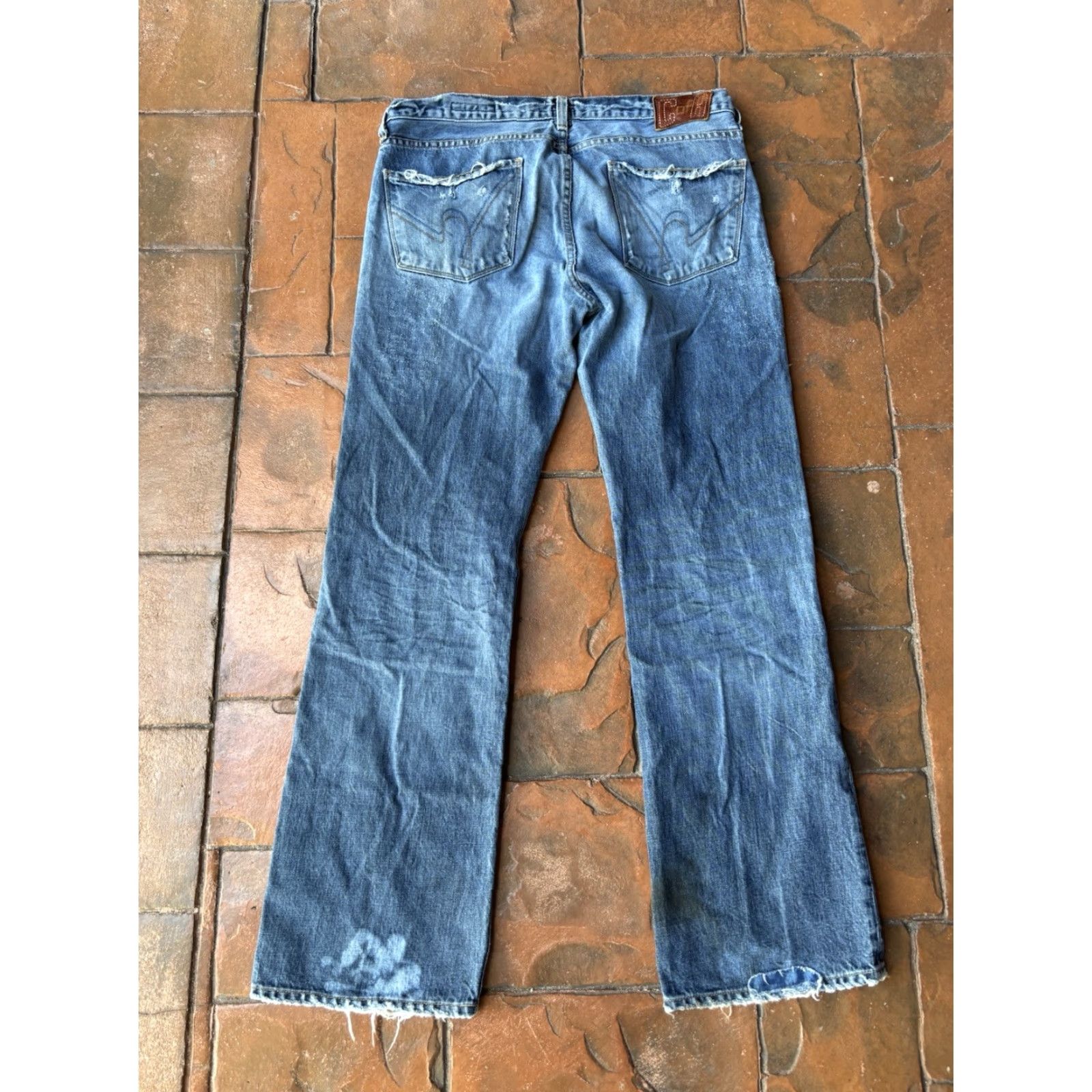 Citizens Of Humanity Y2K Citizens Of Humanity Jeans Mens 36x33.5 Jagger Bootcut Distressed Denim Blue 5-Pocket Belt Loops Slim Relaxed USA Size US 36 / EU 52 - 3 Thumbnail