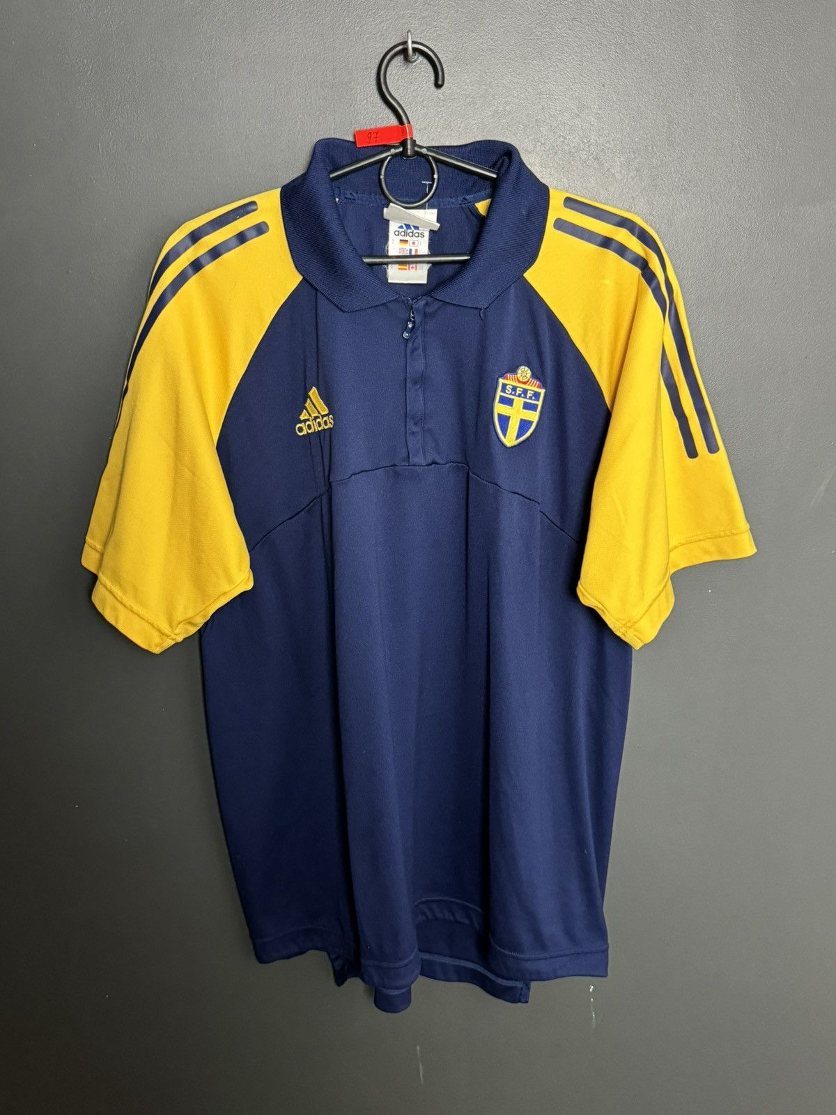 Adidas Sweden National Team 90s Training Football Jersey T-Shirt Size US M / EU 48-50 / 2 - 1 Thumbnail