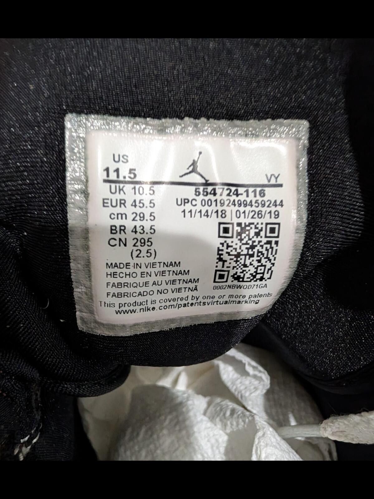 Jordan Brand Nike Air Jordan 1 Mid White Black Red Size US 11.5 / EU 44-45 - 6 Thumbnail