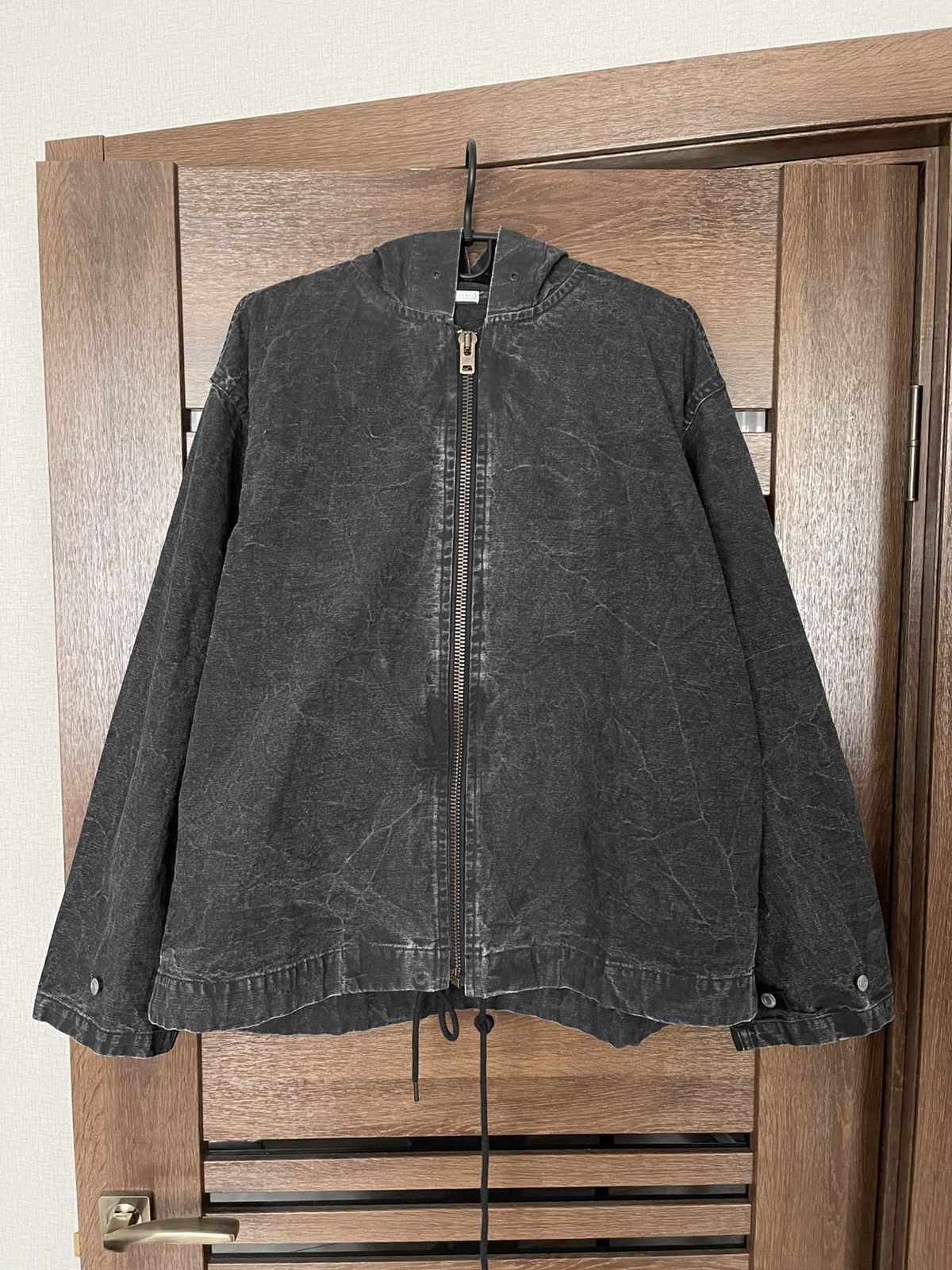 A.PRESSE US Navy Zip Hoodie Denim Jacket Japanese
