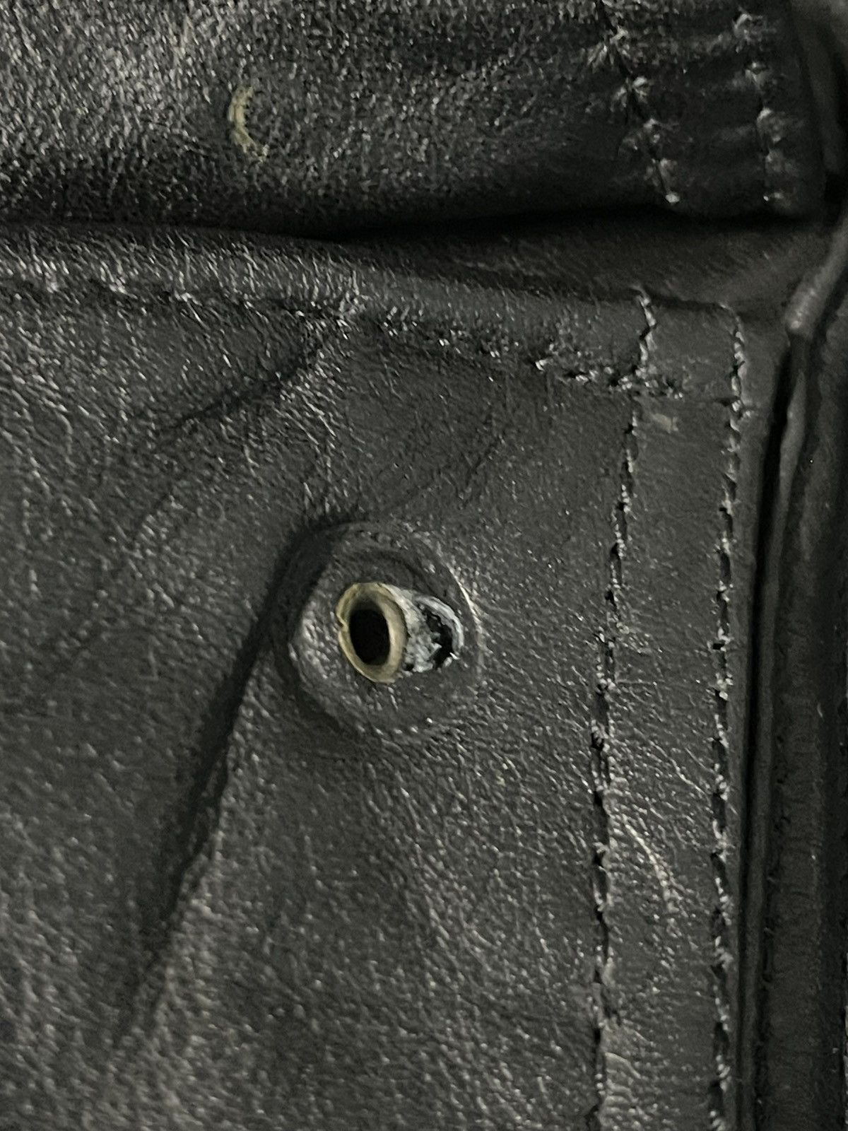 Other Vintage PLICANA leather biker Jacket Size US L / EU 52-54 / 3 - 10 Thumbnail