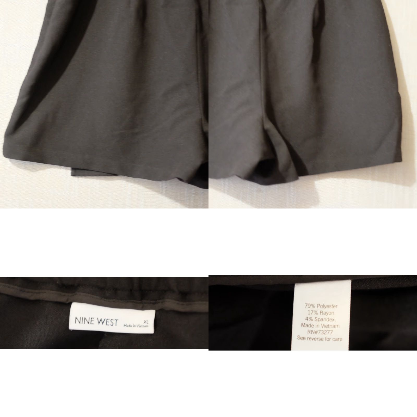 Nine West VINTAGE EUC Nine West Skort Wrap Front Elastic Back Waist Black Womens XL #A2-53 Size ONE SIZE - 8 Thumbnail