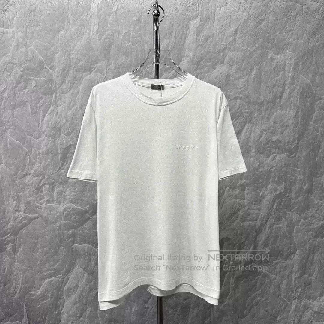 Dior dior embroidered logo short sleeve t-shirt. Size US XL / EU 56 / 4 - 1 Thumbnail