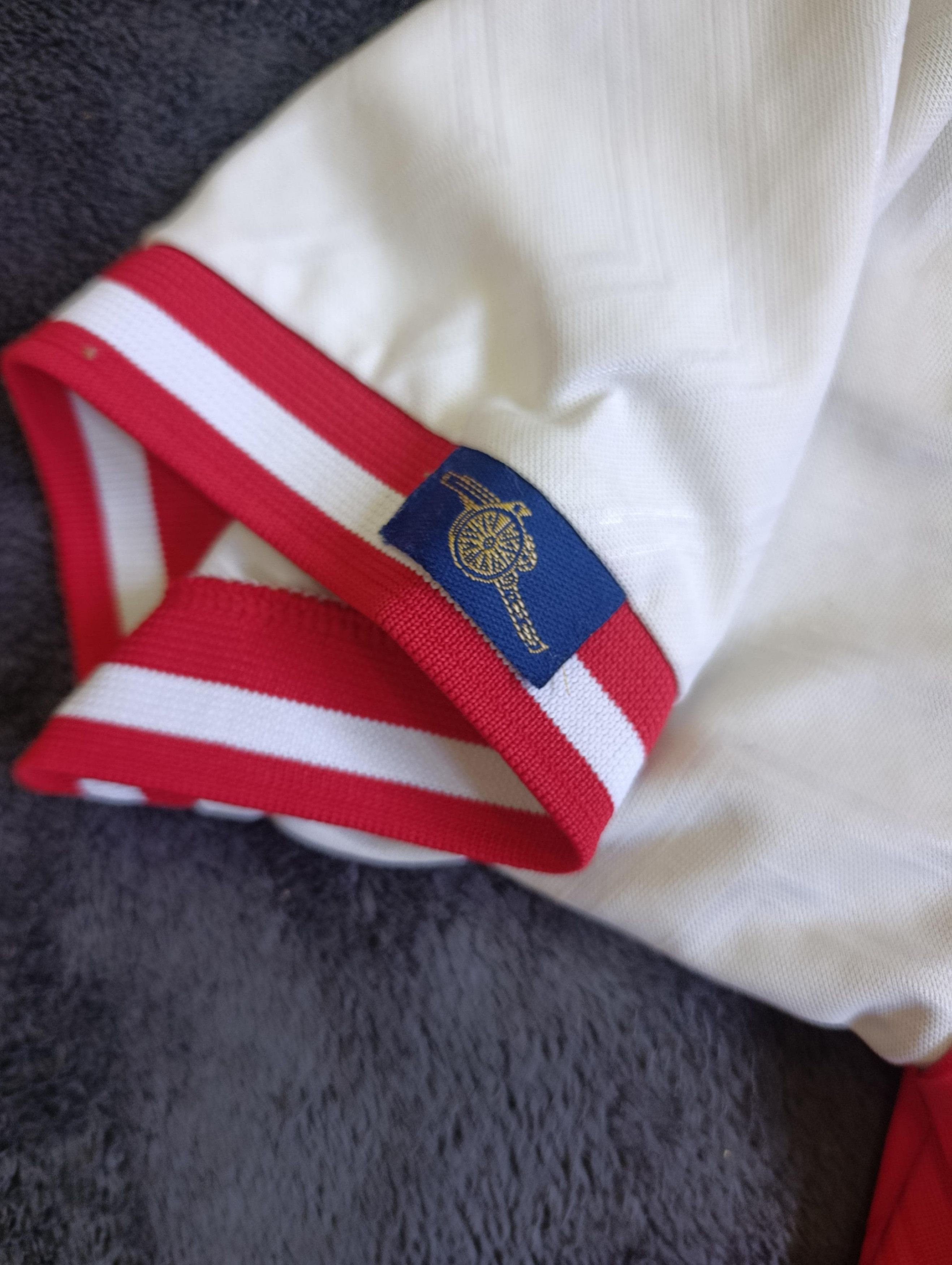 Nike Vintage Arsenal Nike JVC Gunners Jersey 1990s Red/White L Size US L / EU 52-54 / 3 - 5 Thumbnail