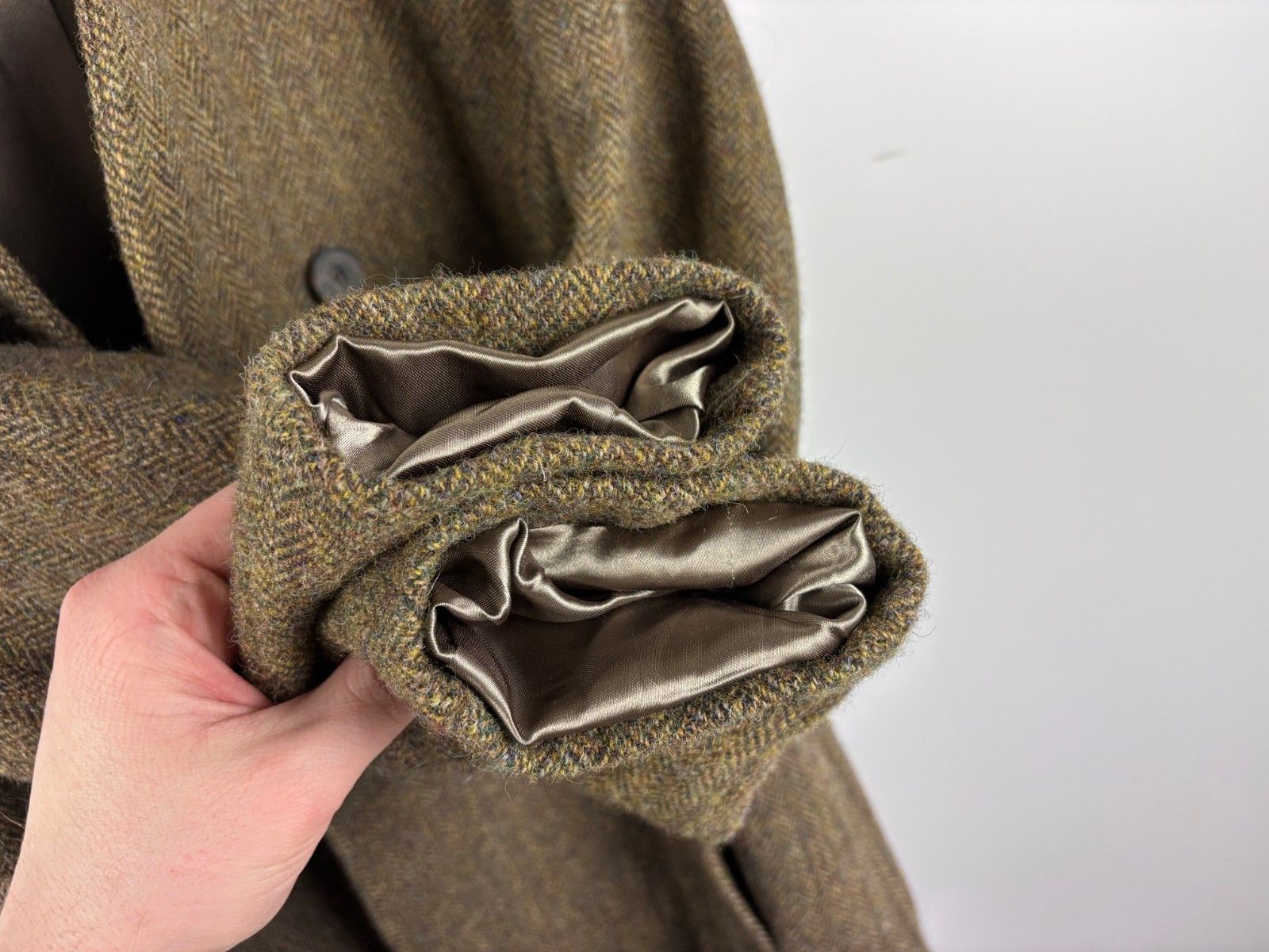 Other House Of Bruar Harris Tweed Wool Double Breasted Coat US 12 Size XL / US 12-14 / IT 48-50 - 8 Thumbnail