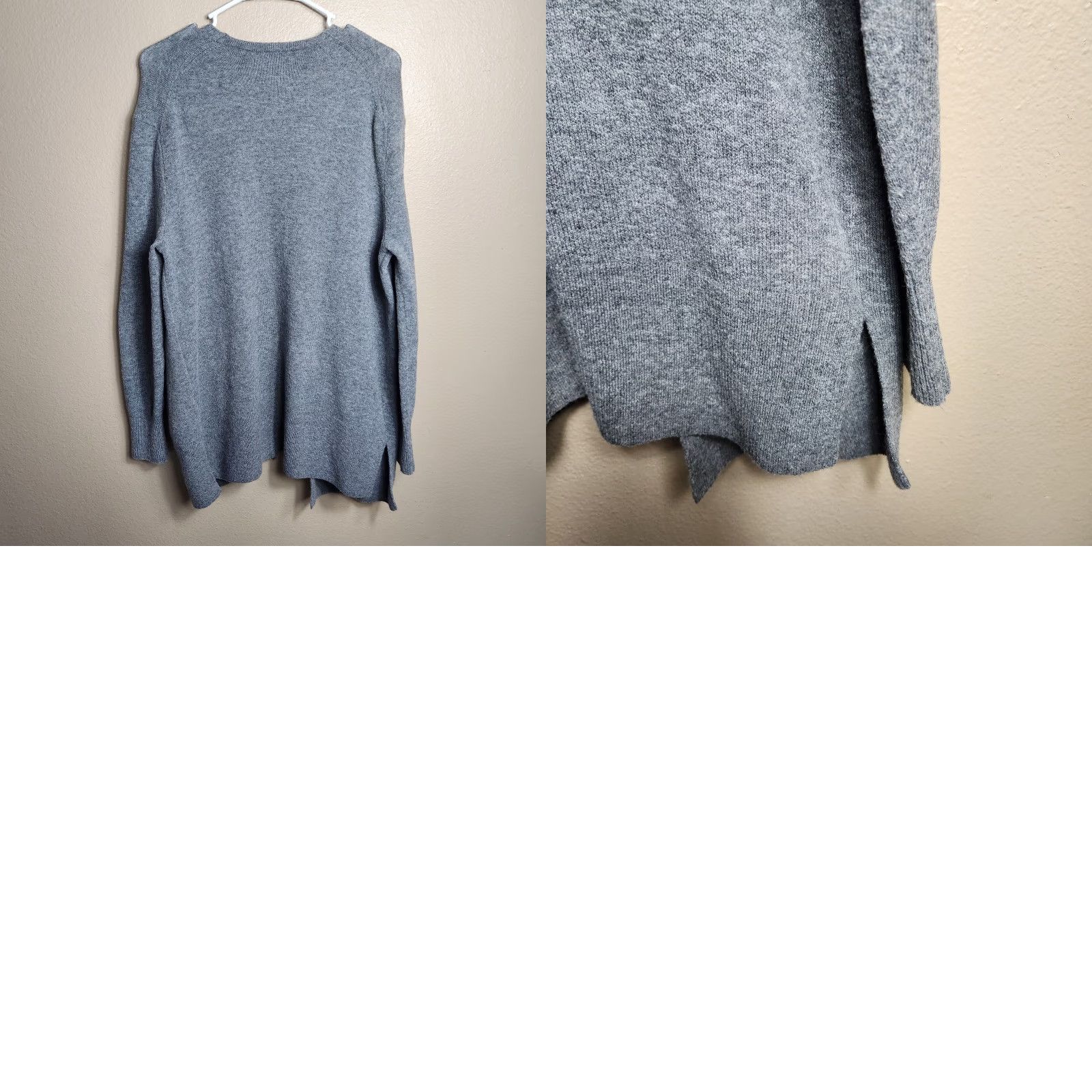 Madewell Madewell Cardigan Womens Wool/Alpaca Blend Gray Cozy Walker Long Open Cardigan-Size L Size L / US 10 / IT 46 - 8 Thumbnail