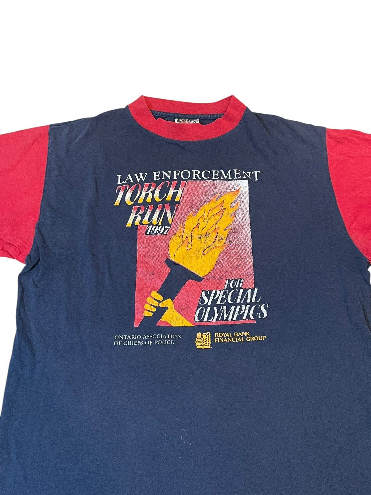Vintage 1997 Law Enforcement Torch Run Tee – Tultex Tag (L) Size US L / EU 52-54 / 3 - 3 Thumbnail