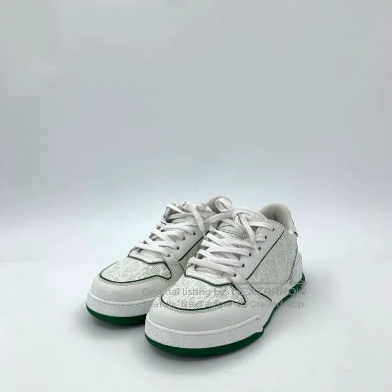 Dior Dior Logo embossed white low-top lace-up casual sneakers Size US 4.5 / IT 34.5 - 1 Thumbnail